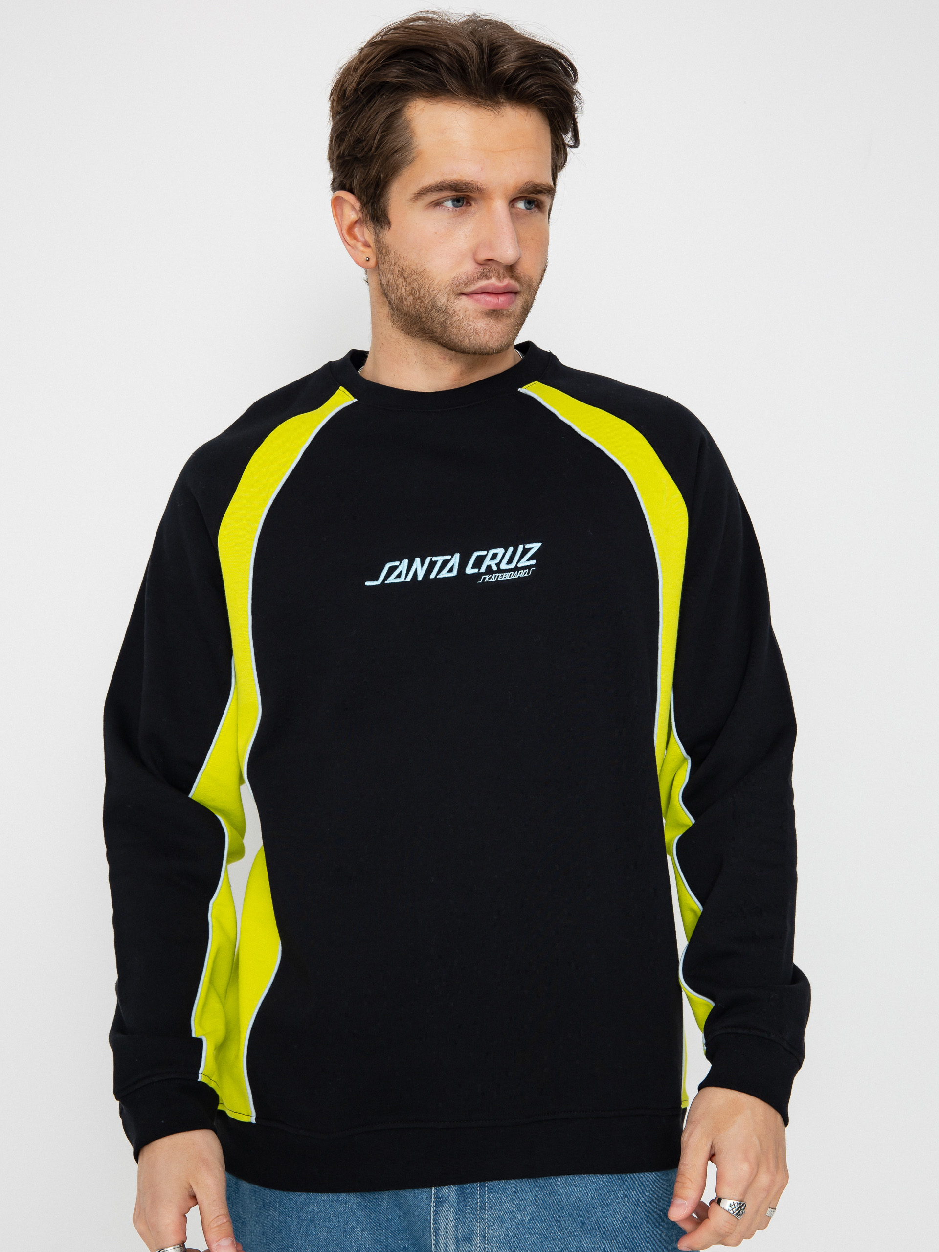 Світшот Santa Cruz Strip Front Racer Crew (apple green/black)