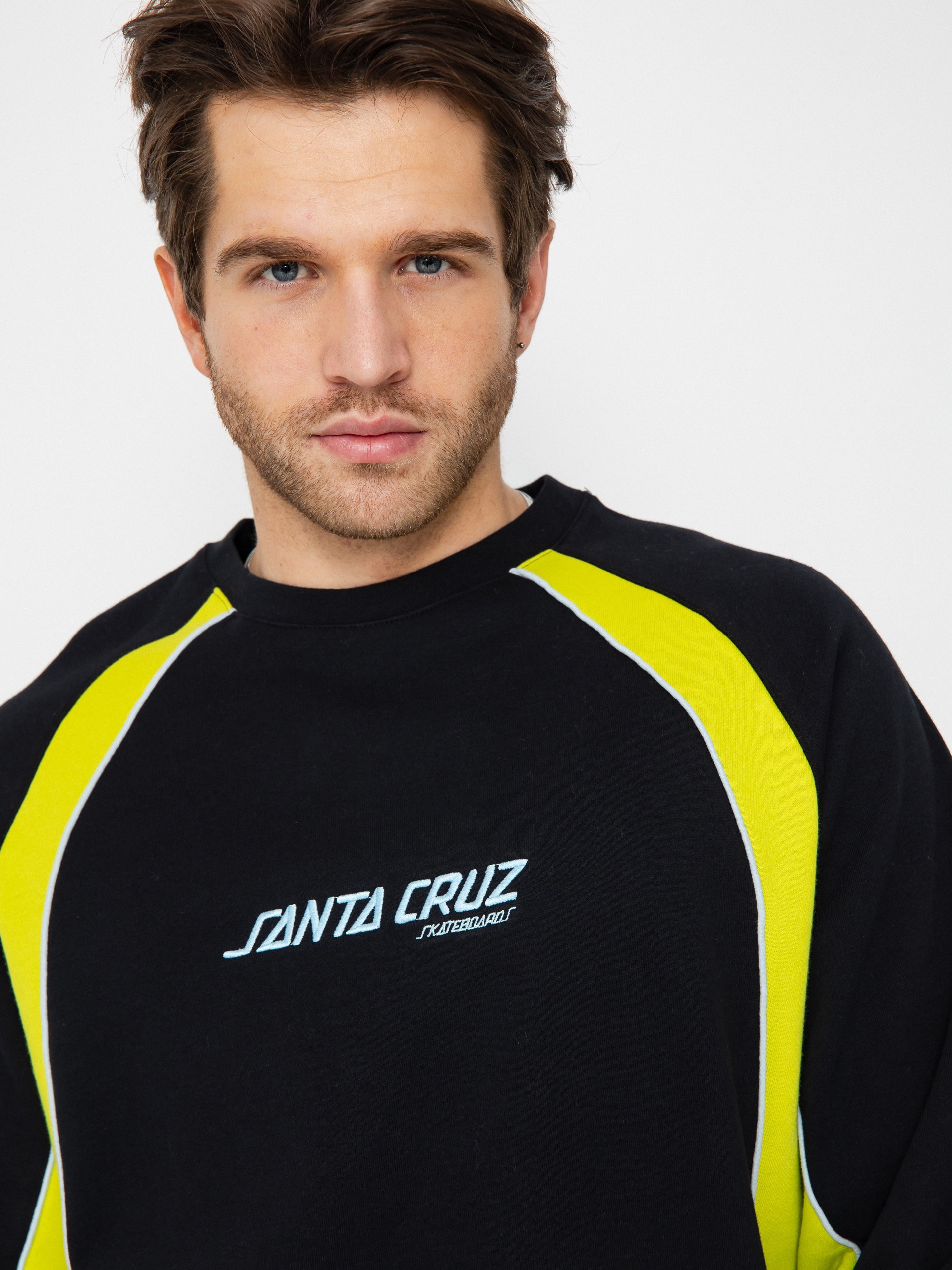 Світшот Santa Cruz Strip Front Racer Crew (apple green/black)