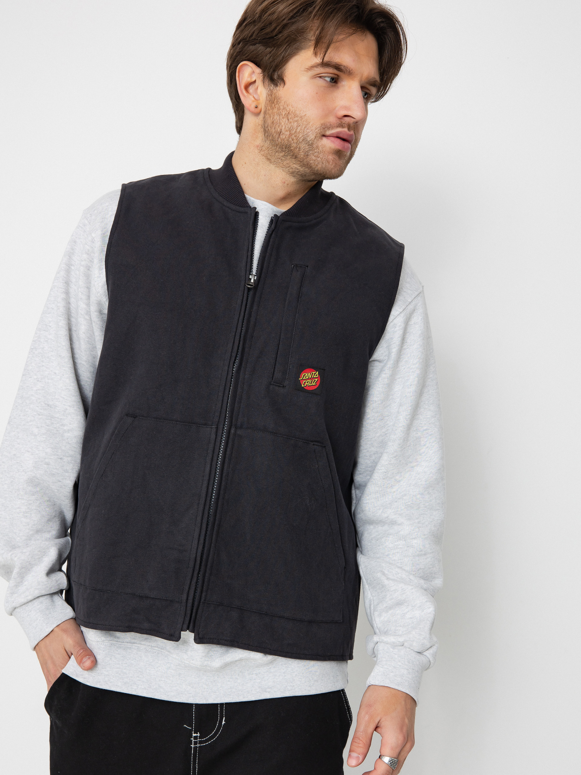 Безрукавка Santa Cruz Classic Label (washed black)