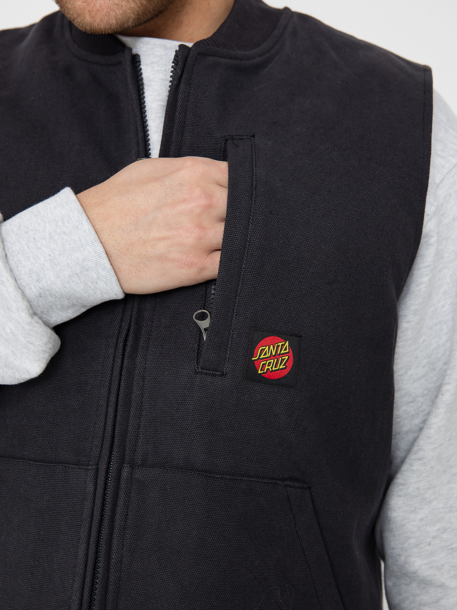 Безрукавка Santa Cruz Classic Label (washed black)