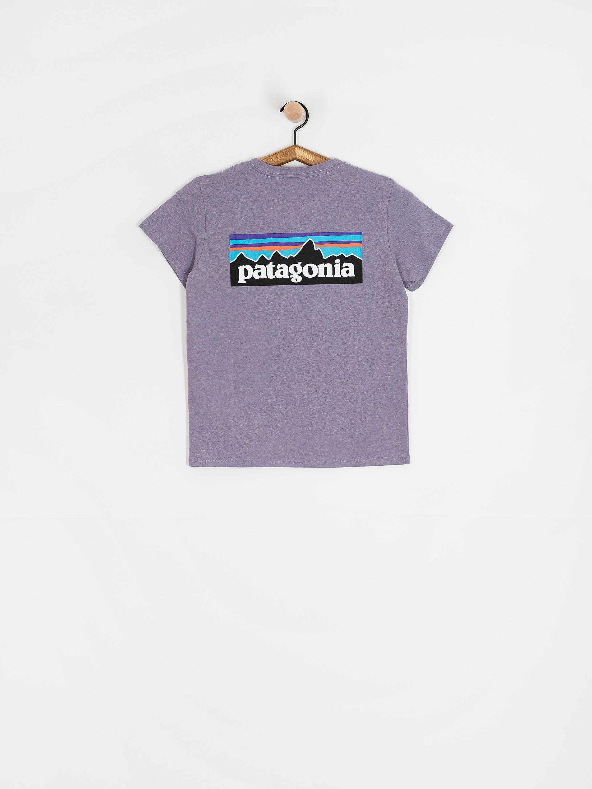 Футболка Patagonia P 6 Logo Responsibili Wmn (concrete purple)