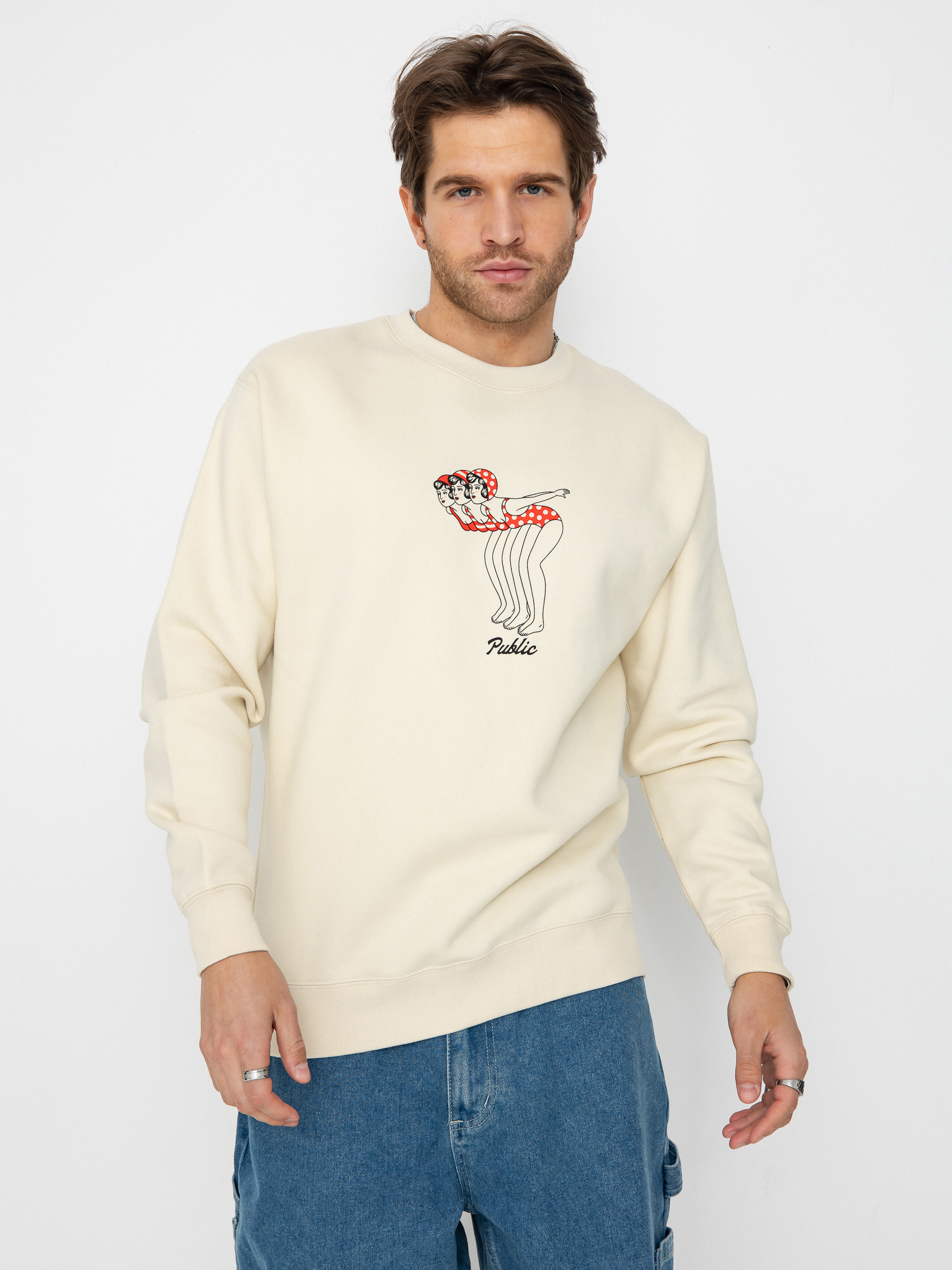 Світшот Public Dipper Crew (white)
