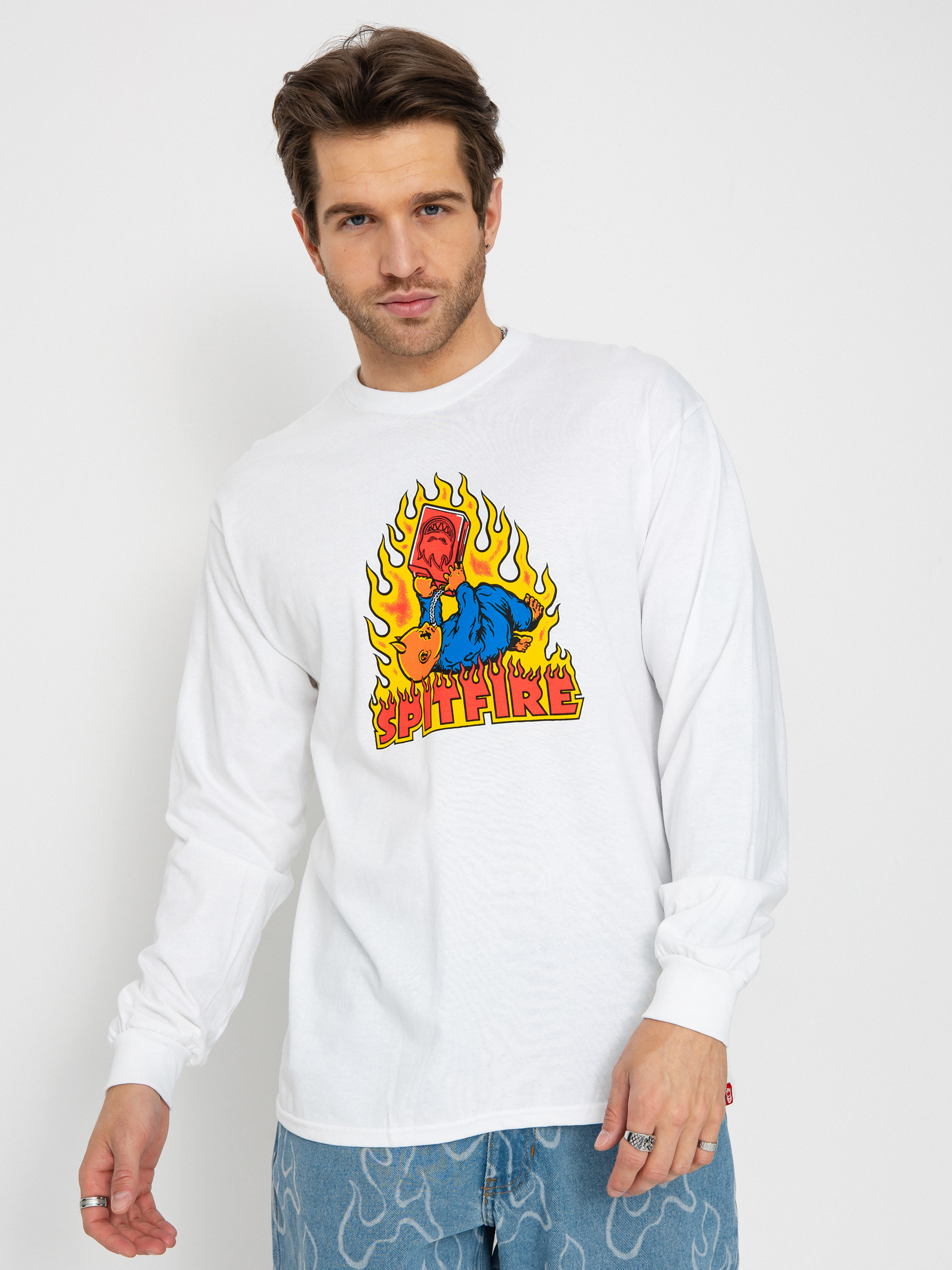Лонгслів Spitfire Demonseed (white/multi color print)