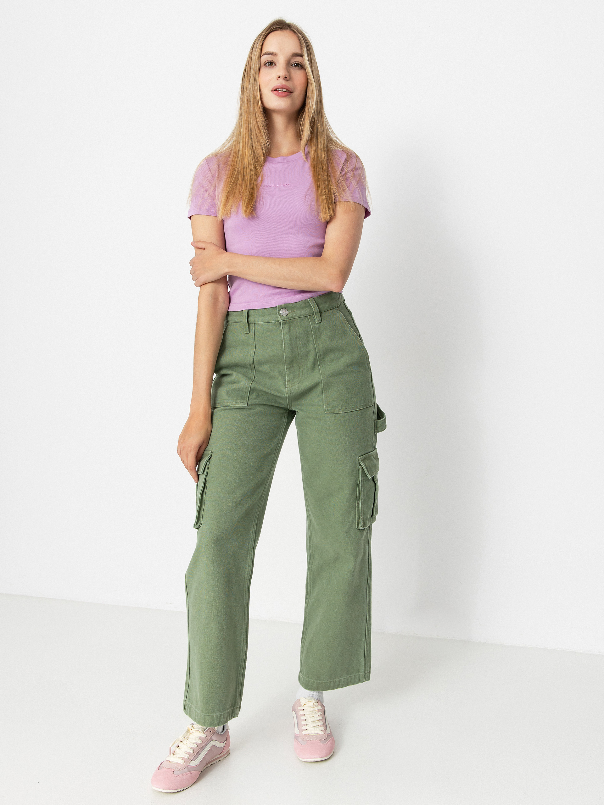 Футболка Volcom stone Crop Wmn (iris purple)