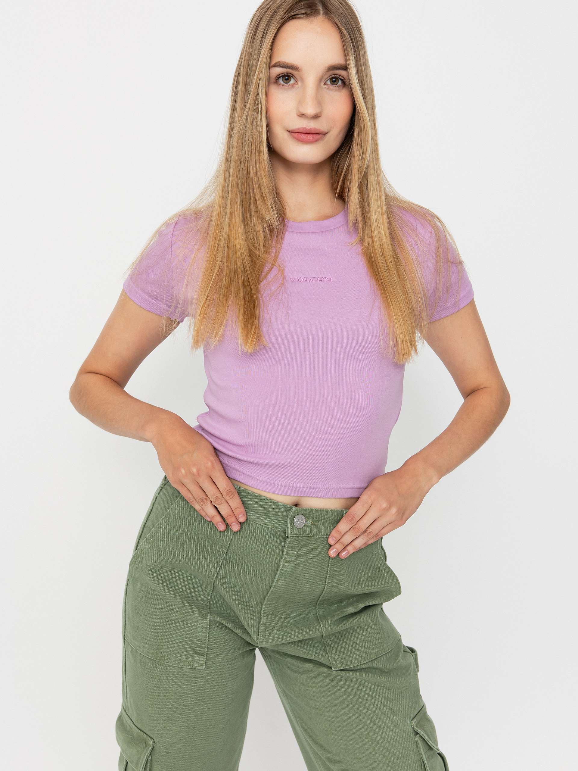Футболка Volcom stone Crop Wmn (iris purple)
