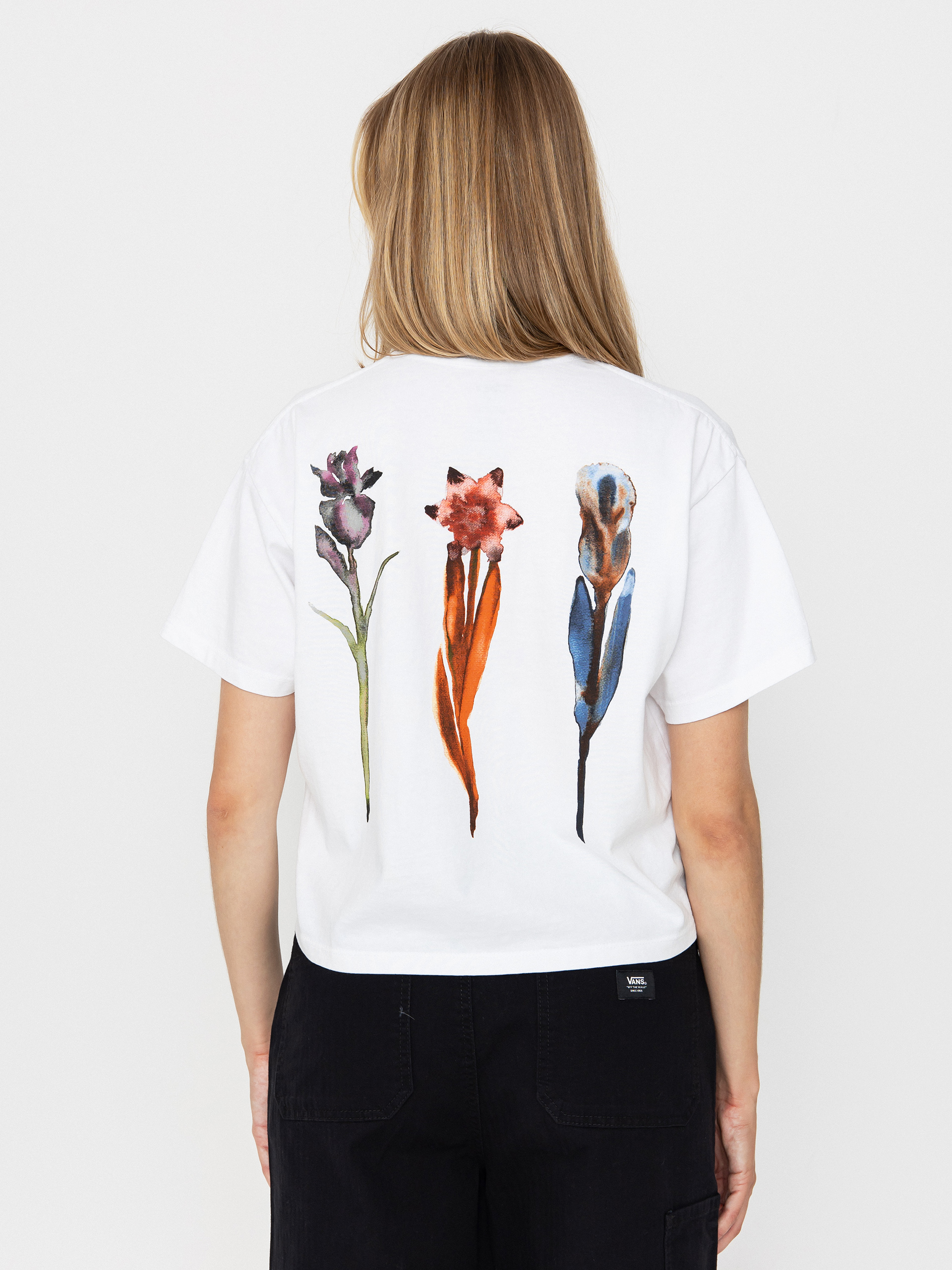 Футболка OBEY Water Color Flower Wmn (white)