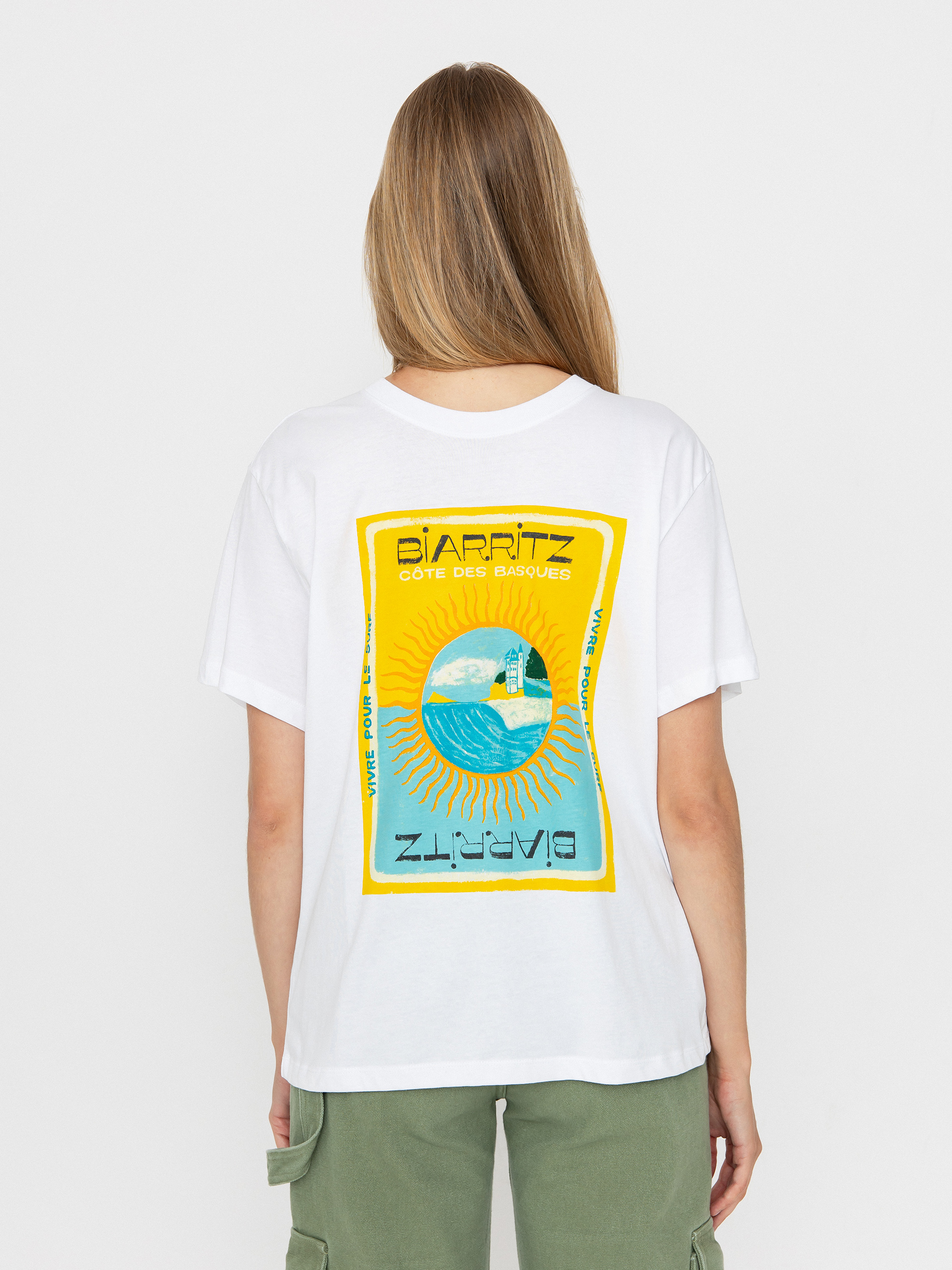 Футболка Roxy Atlas Hangloose Wmn (bright white biarritz)