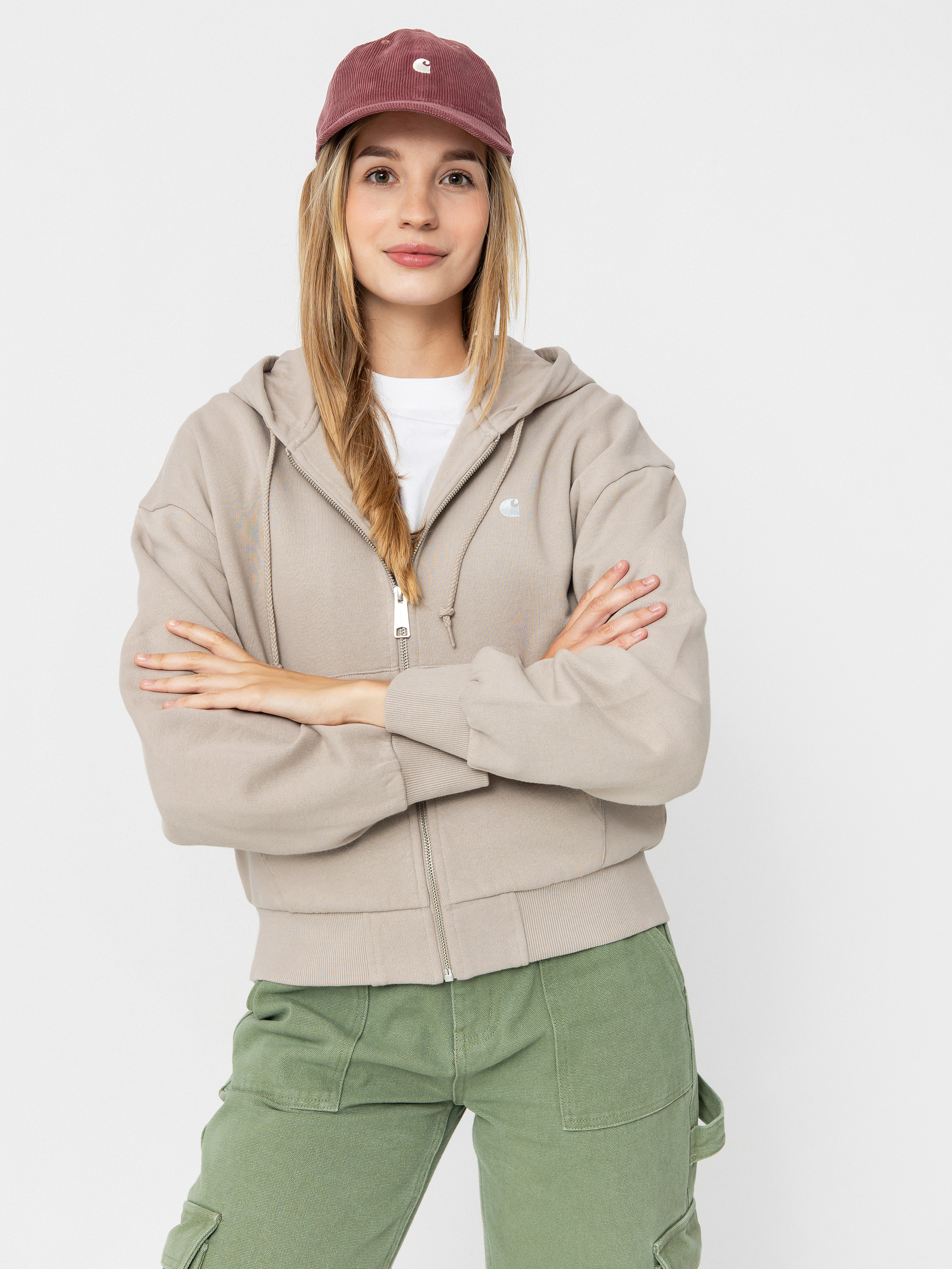 Худі Carhartt WIP Casey ZHD Wmn (dusky beige/silver)