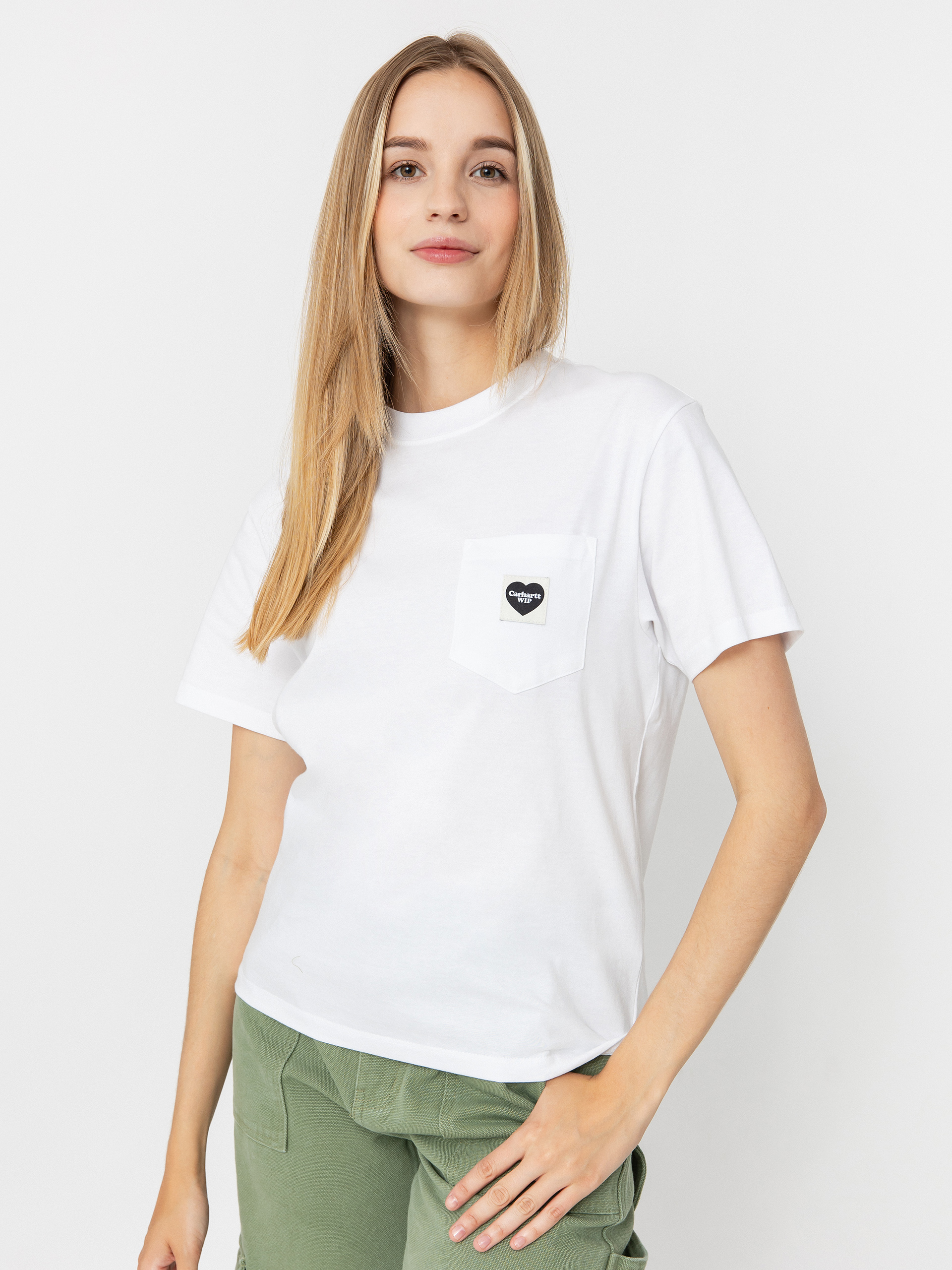 Футболка Carhartt WIP Pocket Heart Wmn (white/black)