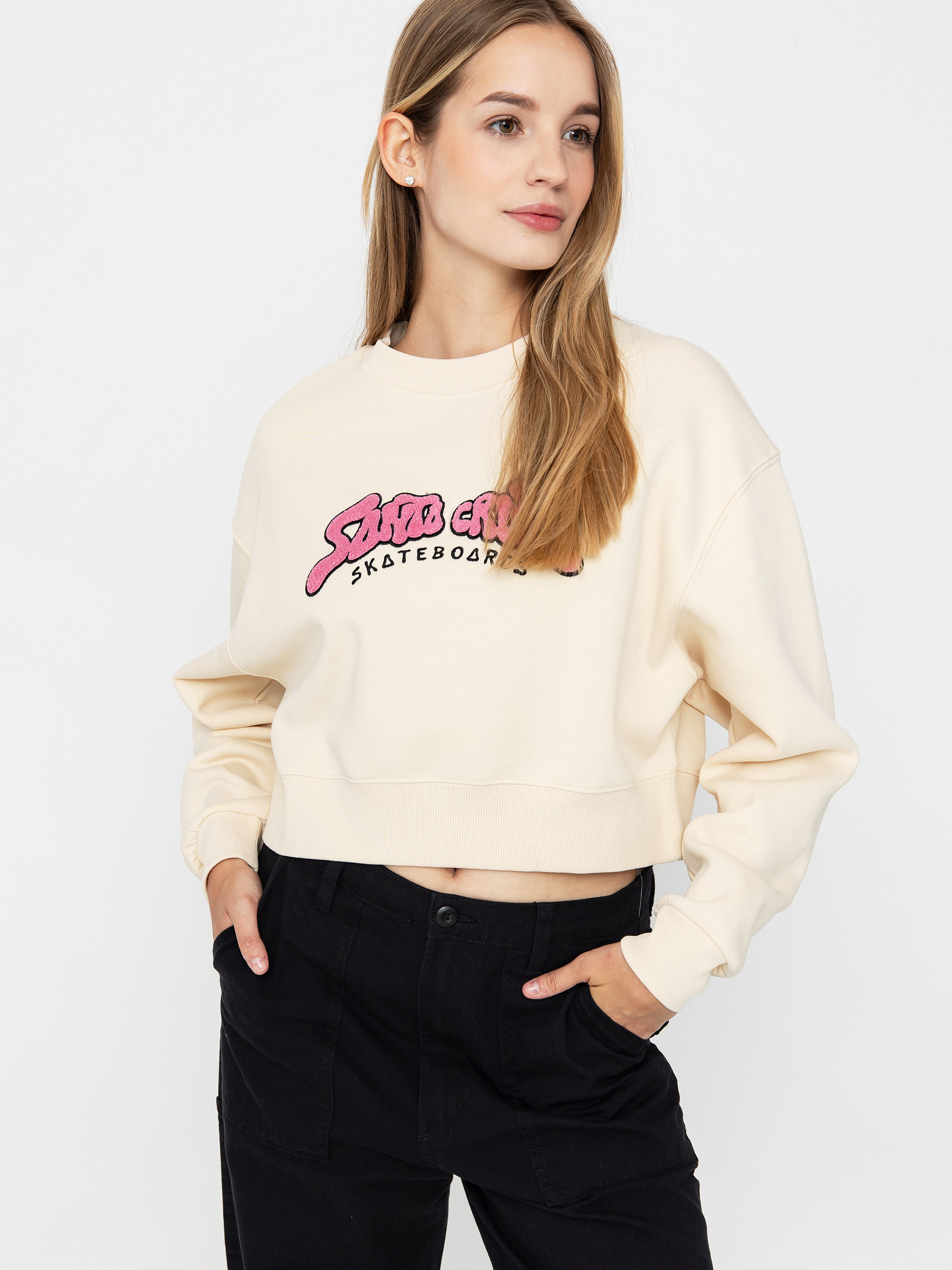 Світшот Santa Cruz Winkowski 8Baller Strip Crew Wmn (chalk)