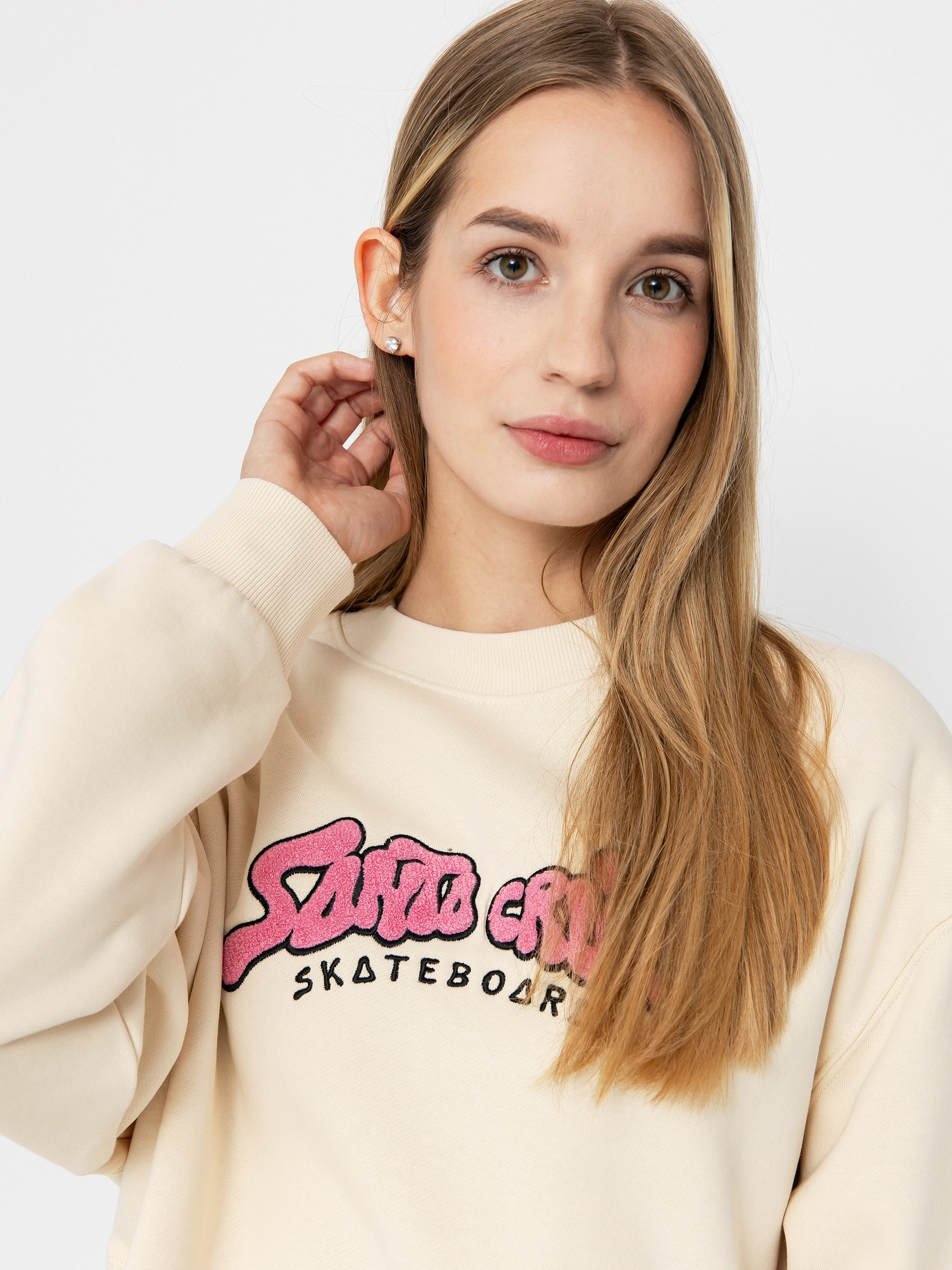 Світшот Santa Cruz Winkowski 8Baller Strip Crew Wmn (chalk)