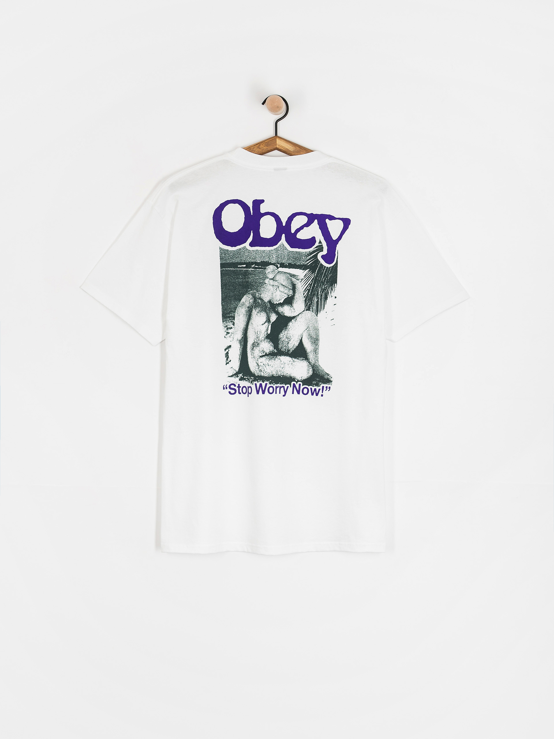 Футболка OBEY Stop Worry Now (white)