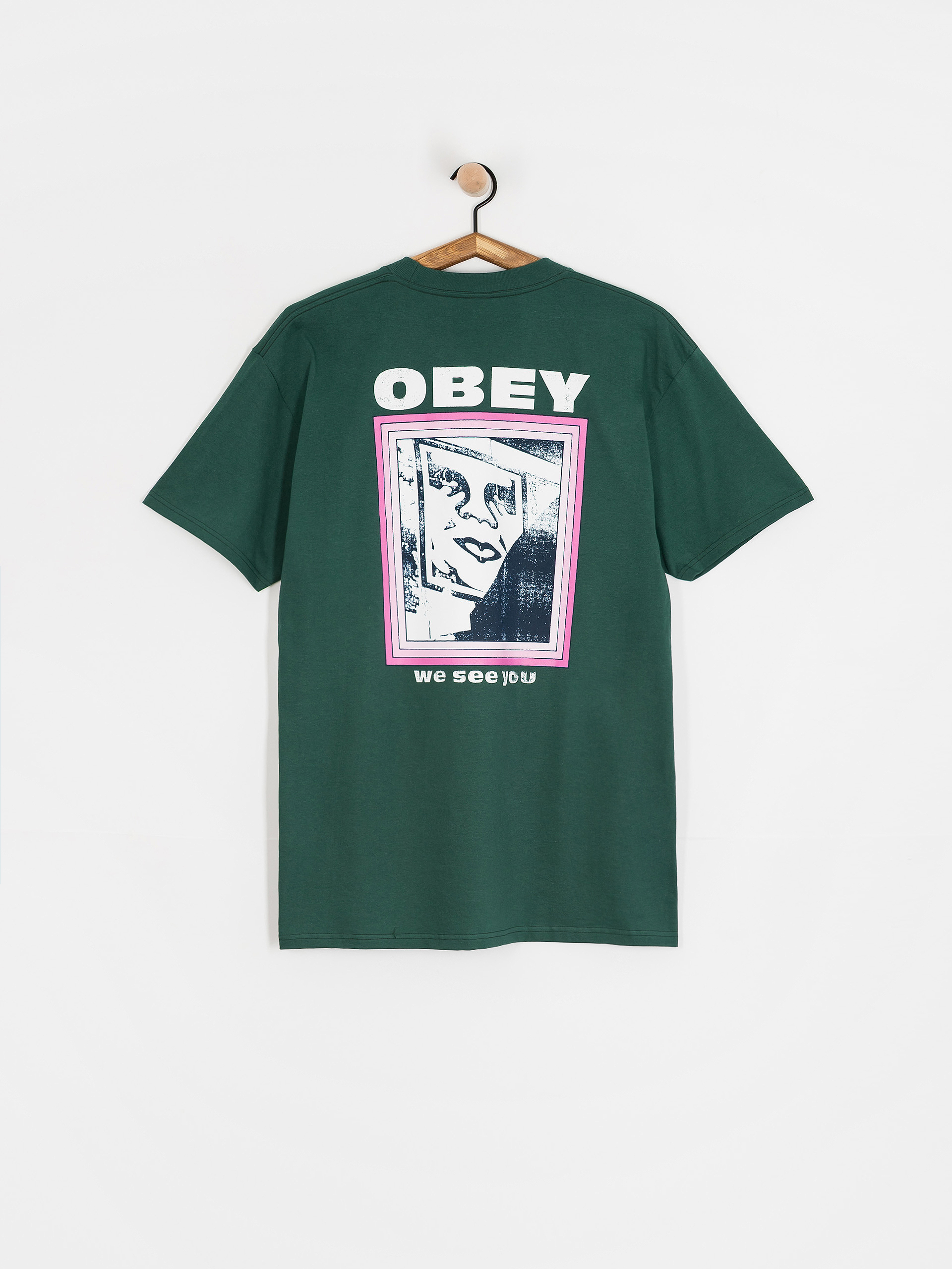 Футболка OBEY We See You (rain forest)