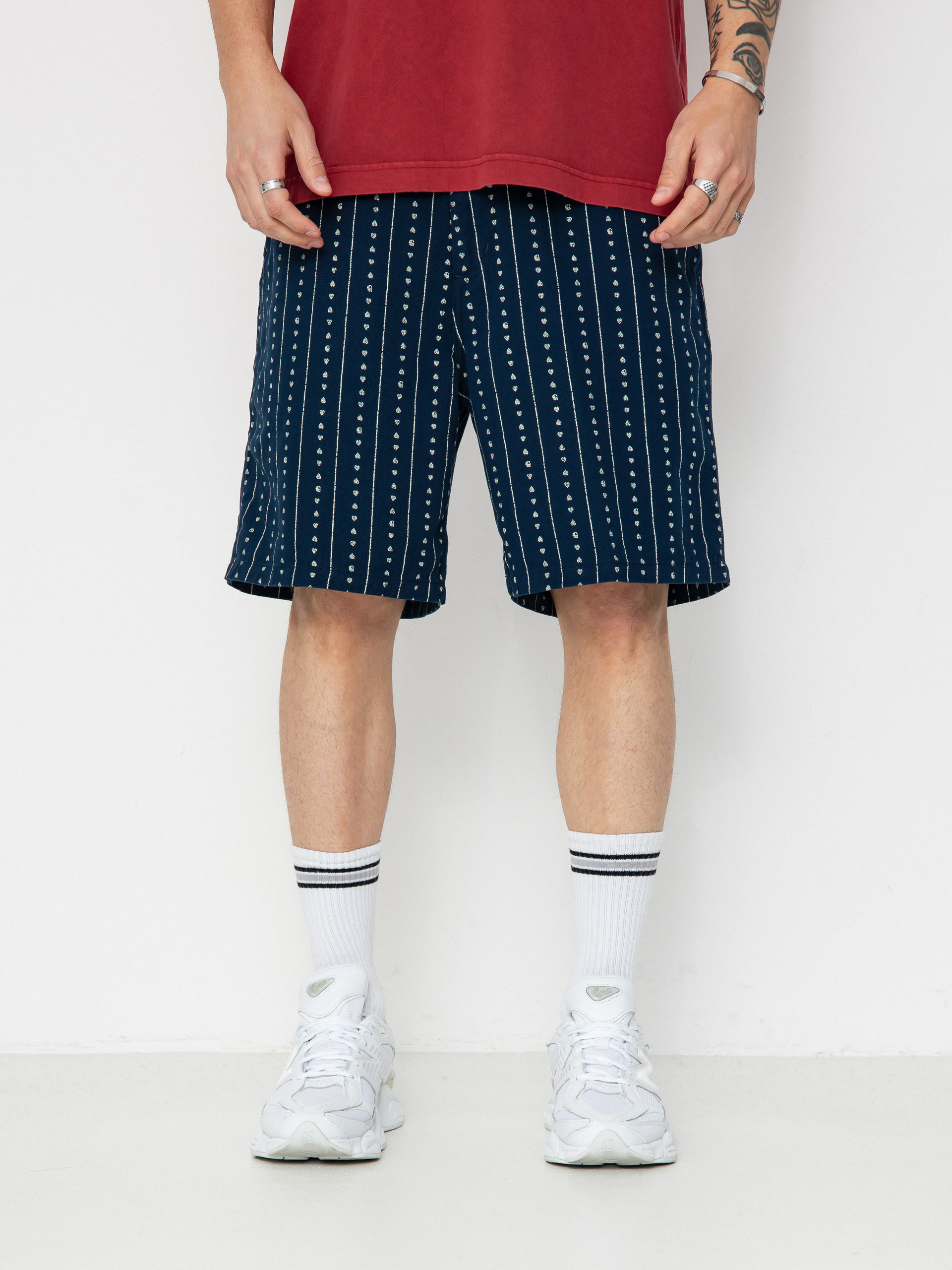 Шорти Carhartt WIP Drewe (heart c pinstripe/ink/natural)
