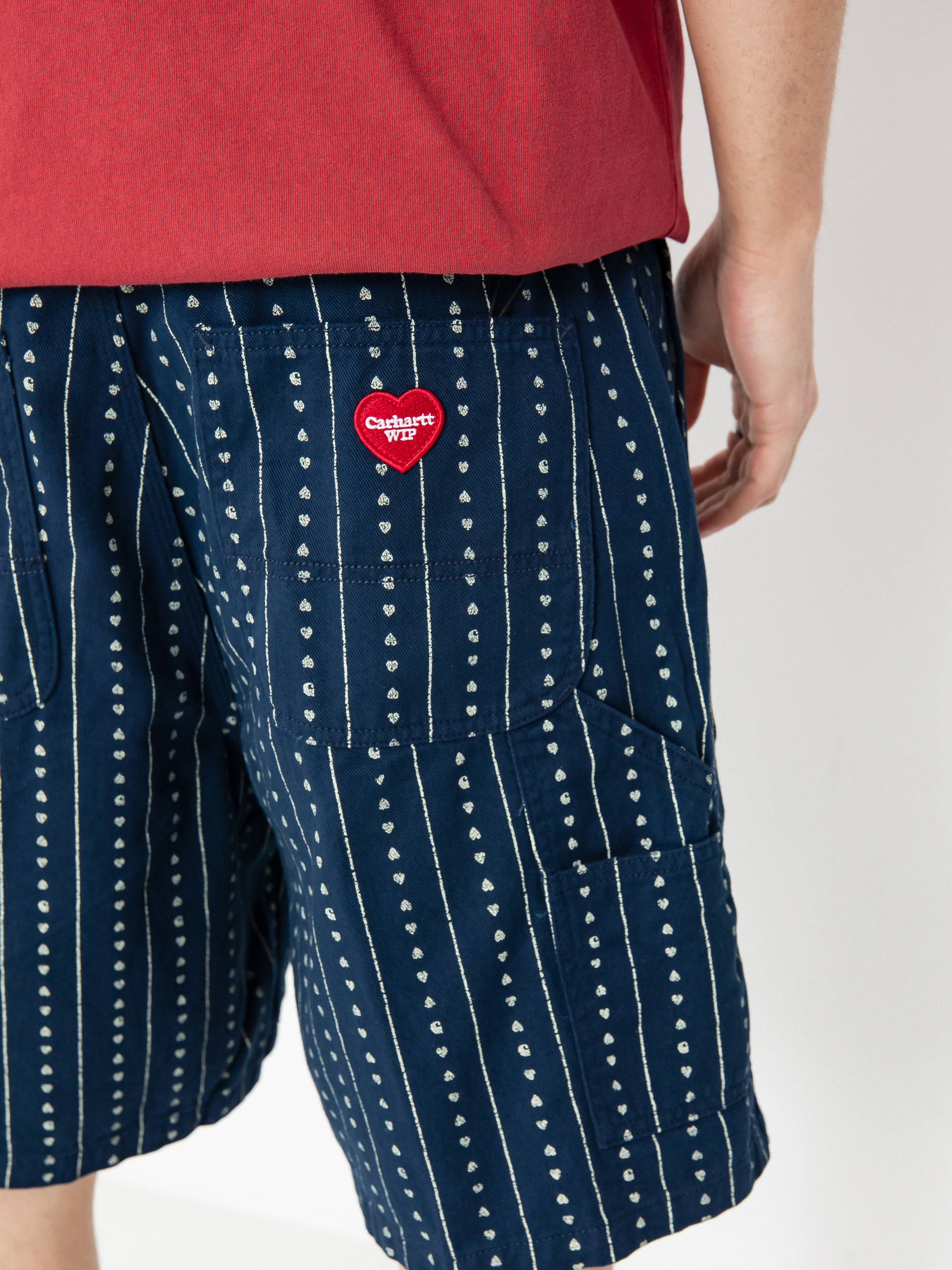 Шорти Carhartt WIP Drewe (heart c pinstripe/ink/natural)