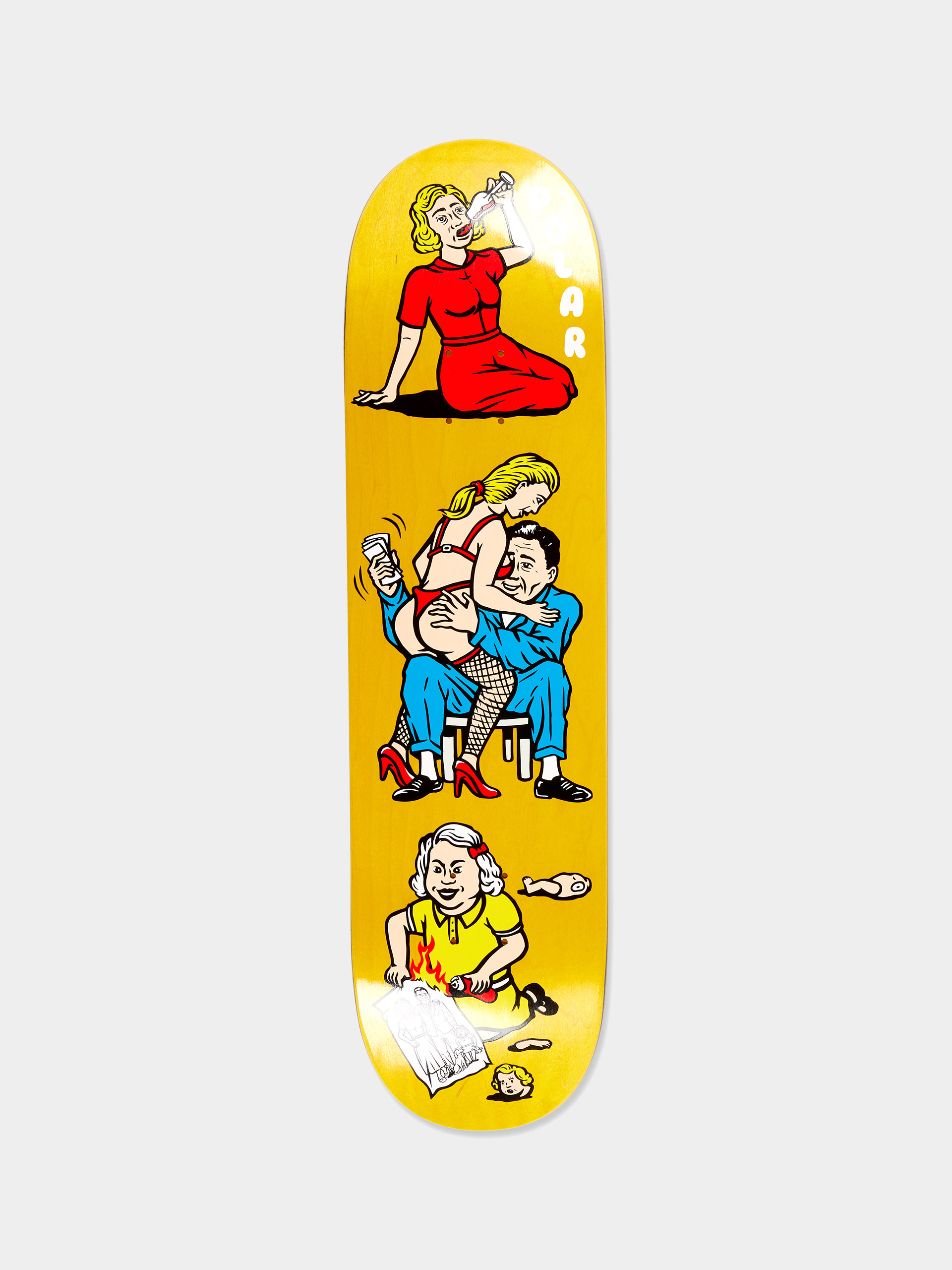 Декa Polar Skate Team Model Family Affair (yellow)