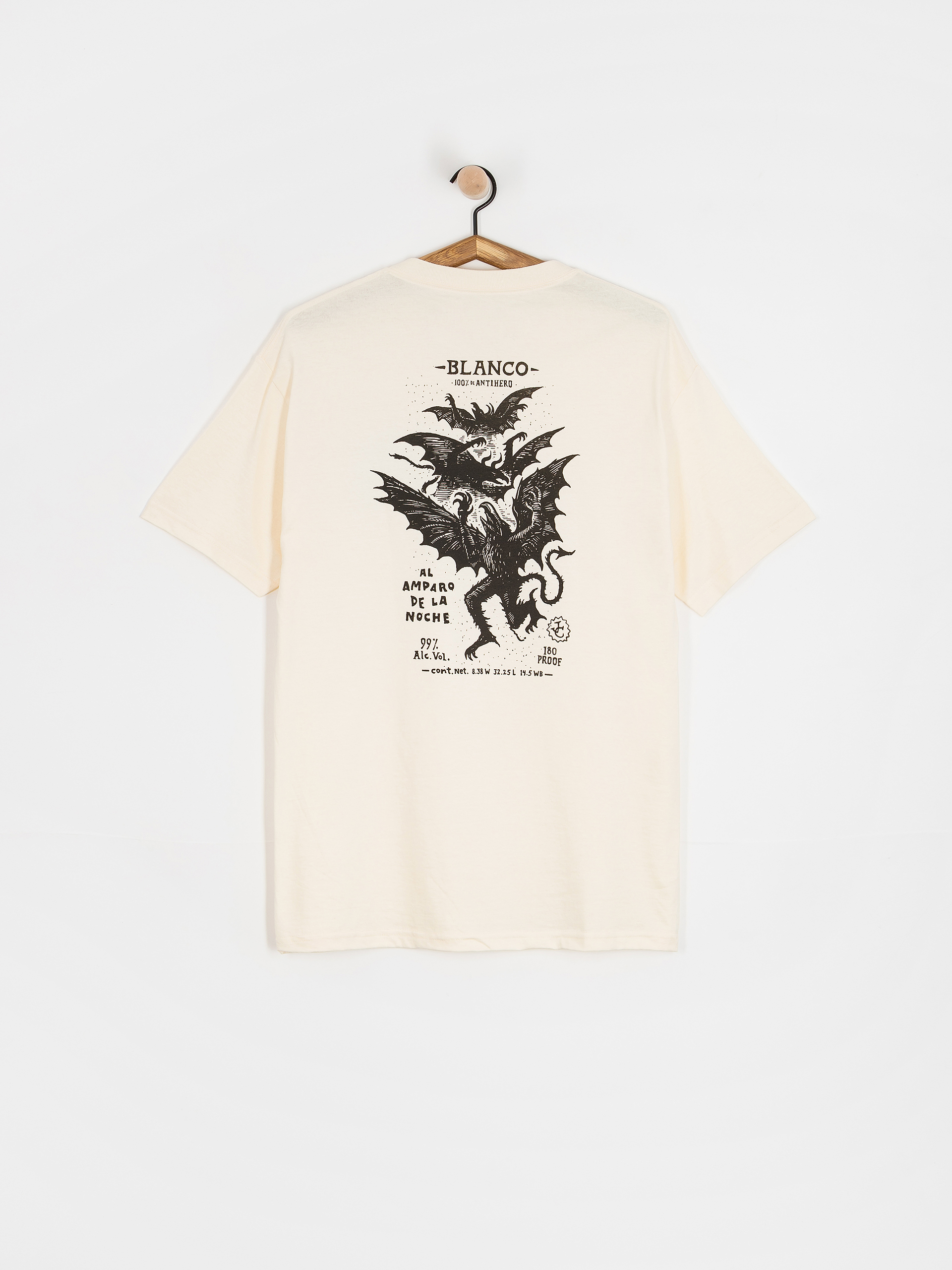 Футболка Antihero Carnales Blanco (cream w/black prints)