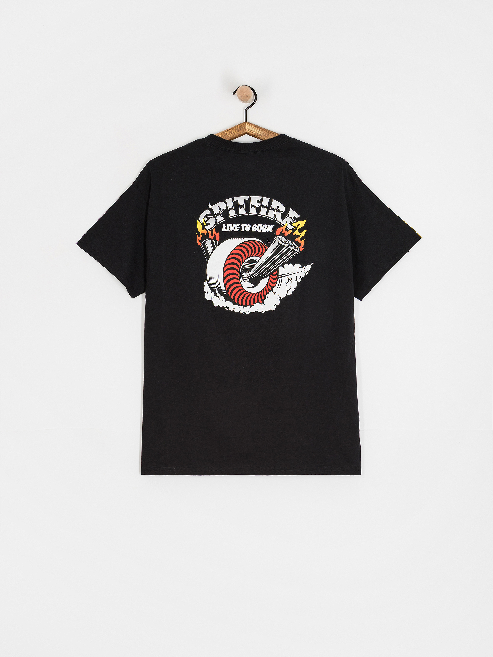 Футболка Spitfire Burnout (black w/multi color prints)