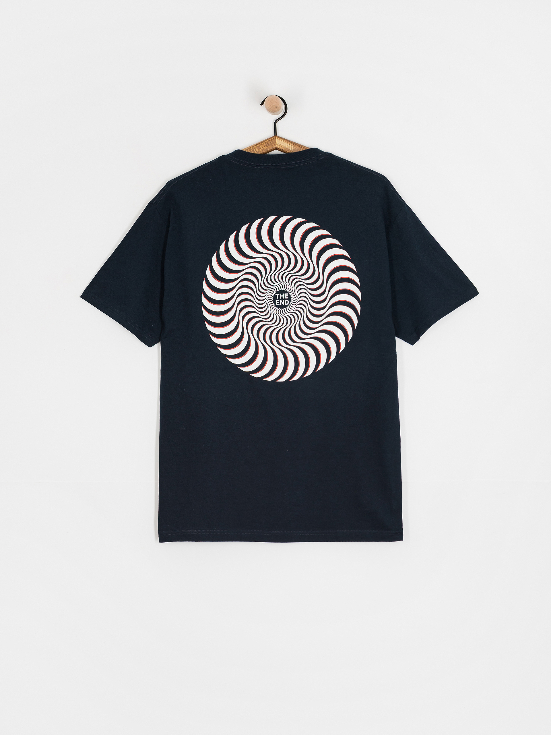 Футболка Spitfire Classic Swirl Overlay (true navy w/white&red prints)