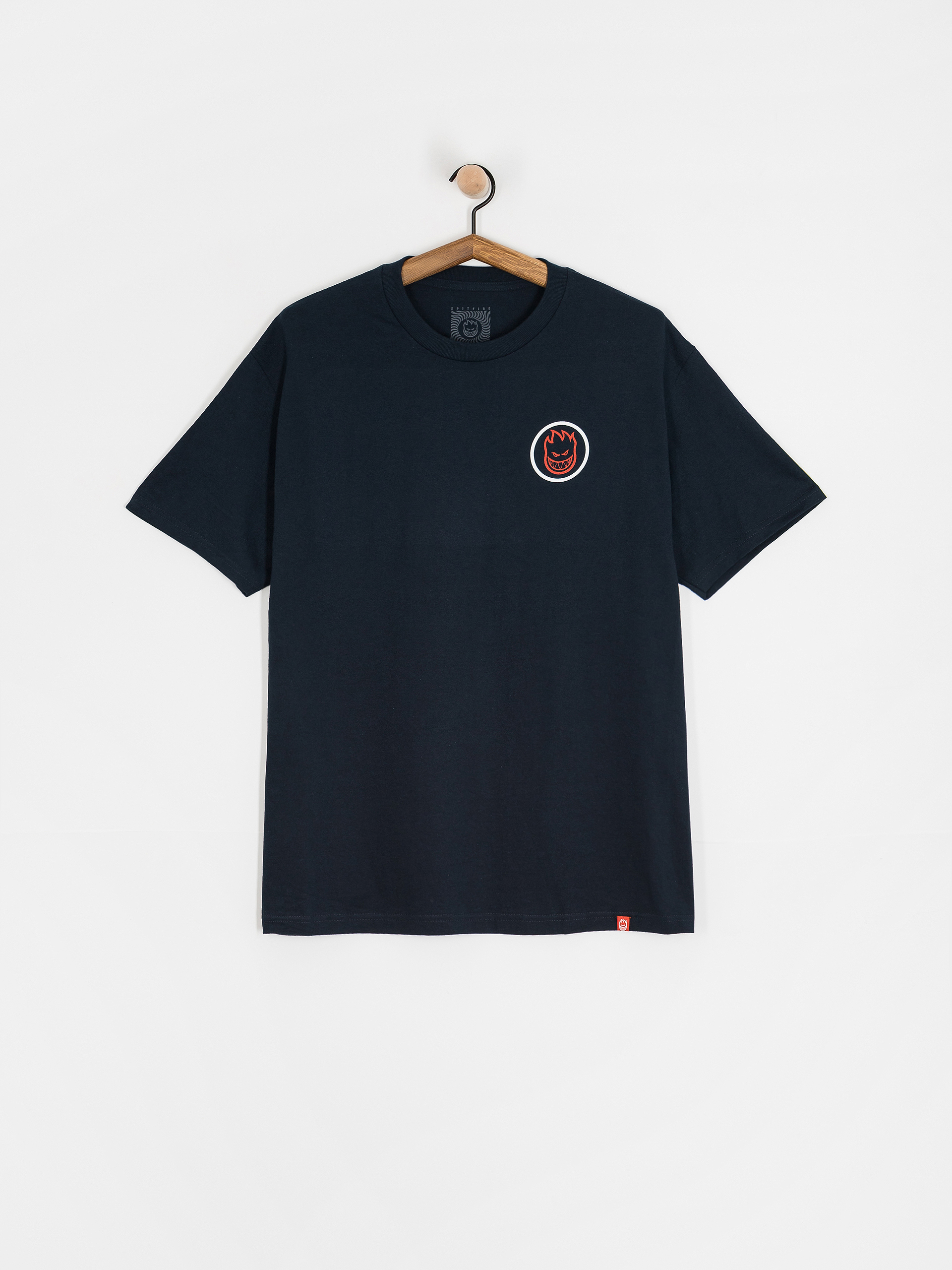 Футболка Spitfire Classic Swirl Overlay (true navy w/white&red prints)