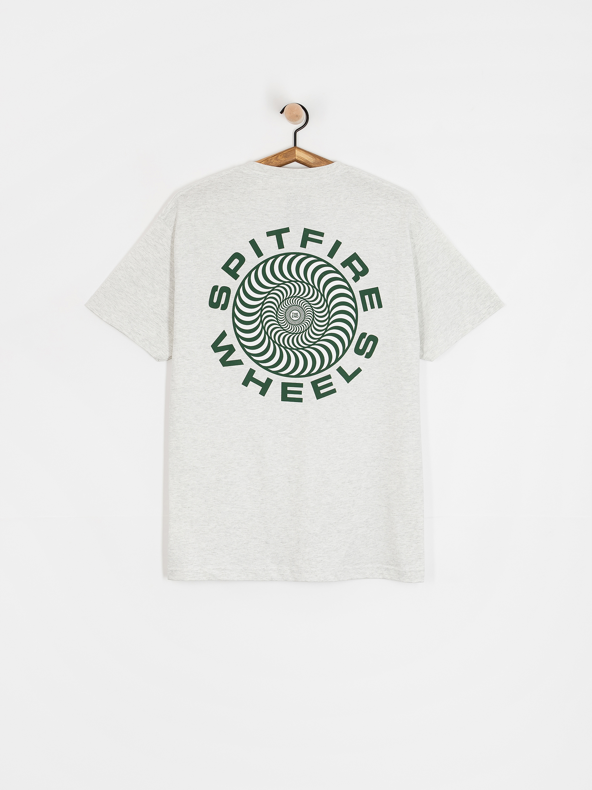 Футболка Spitfire Classic 87 Swirl Fill (ash grey w/dark green&white prints)