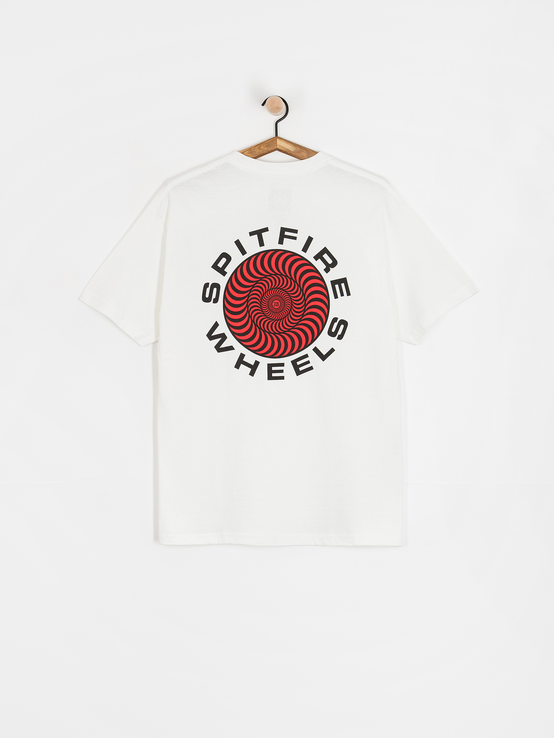 Футболка Spitfire Classic 87 Swirl Fill (white w/black&red prints)