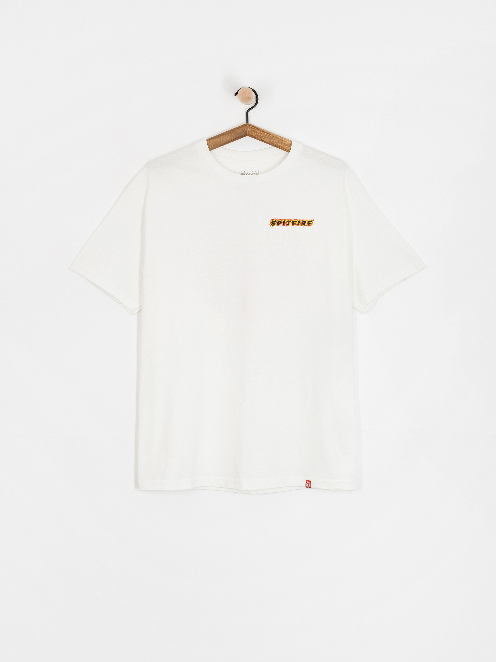 Футболка Spitfire Og Classic Flame (white w/red yellow&black prints)