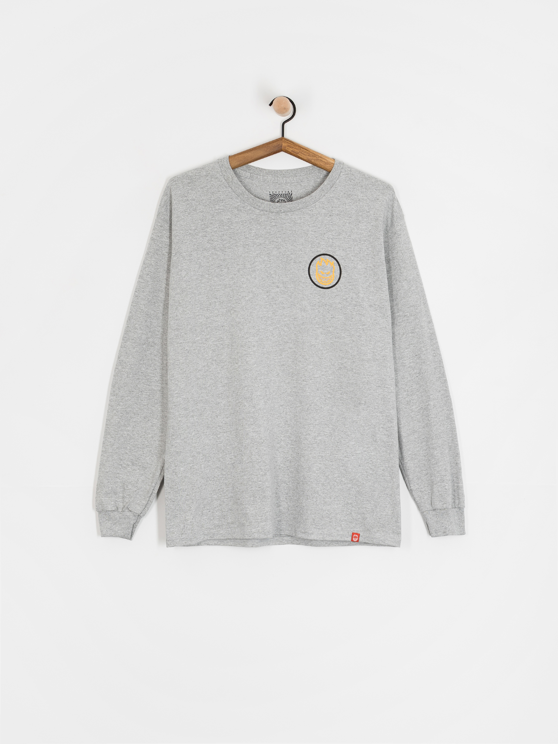 Лонгслів Spitfire Classic Swirl Overlay (sport grey w/black&yellow prints)