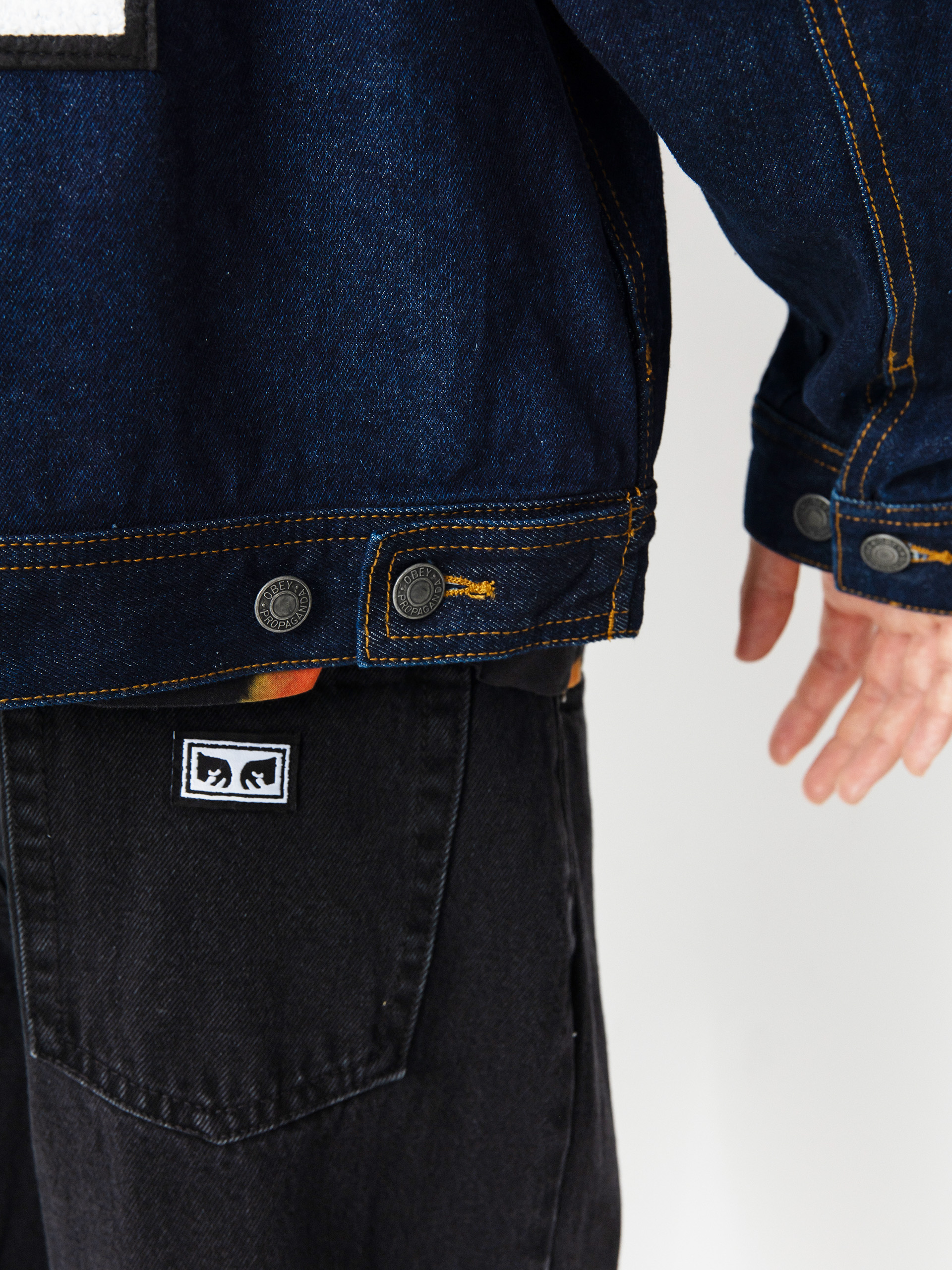Куртка OBEY Icon Hardwork (rinse indigo)