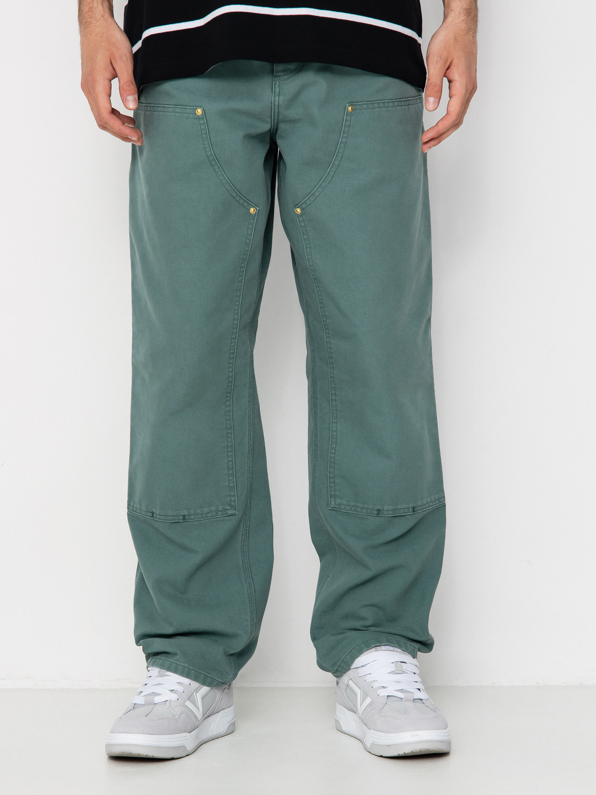 u0428u0442u0430u043du0438 Carhartt WIP Double Knee (silver pine)