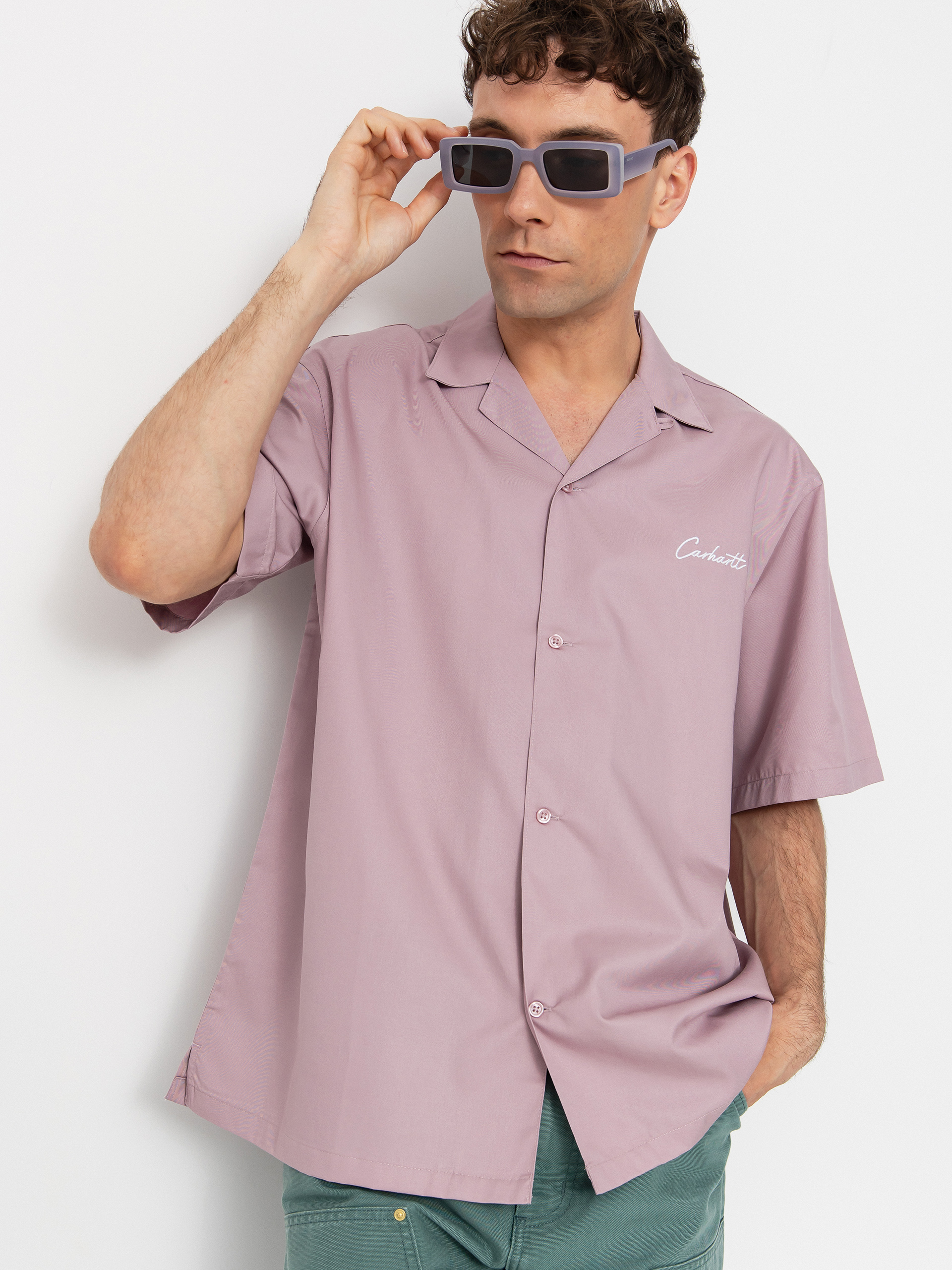 Сорочка Carhartt WIP Delray (hortensia/white)