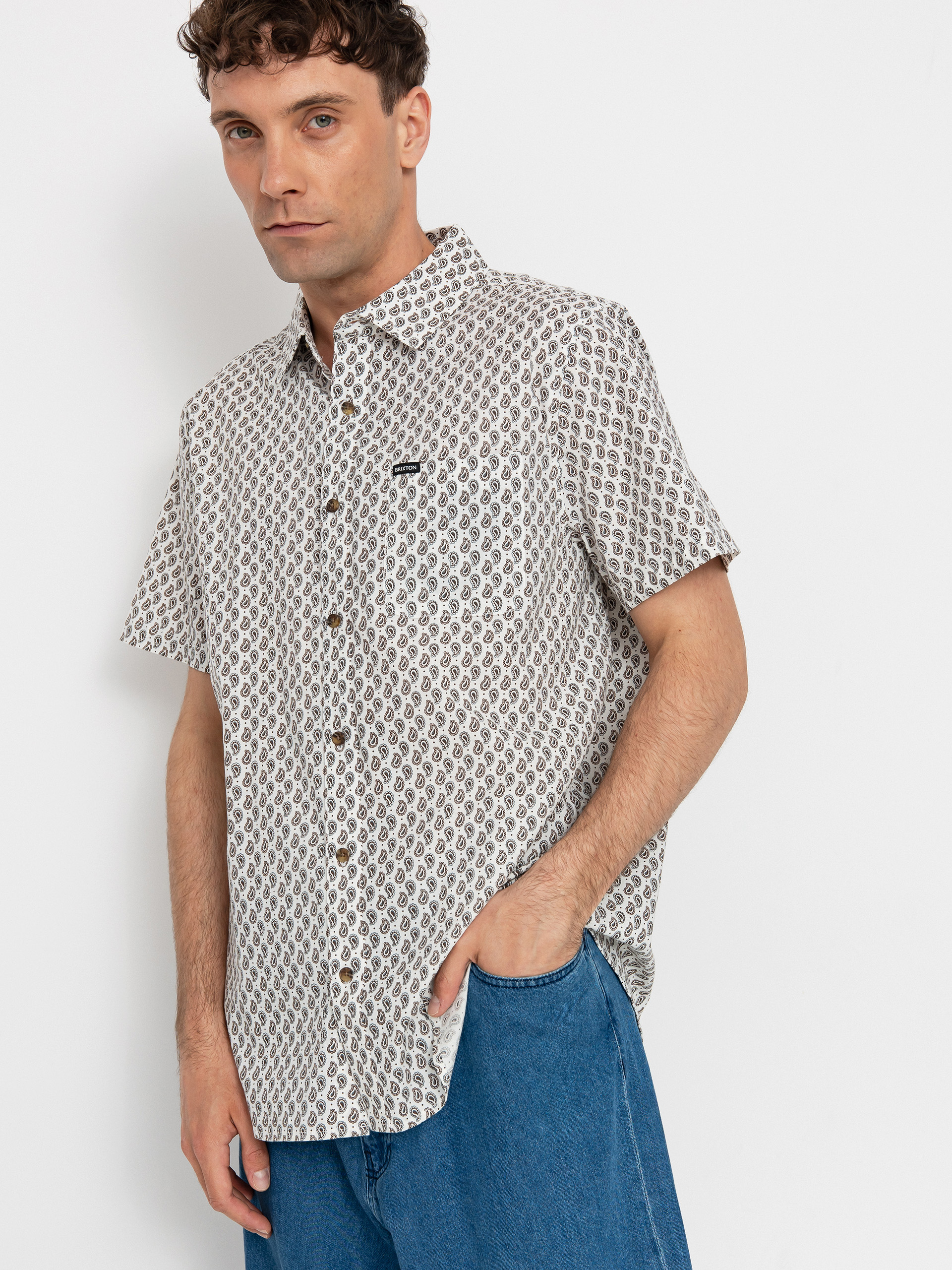 Сорочка Brixton Charter Print (off white/paisley)