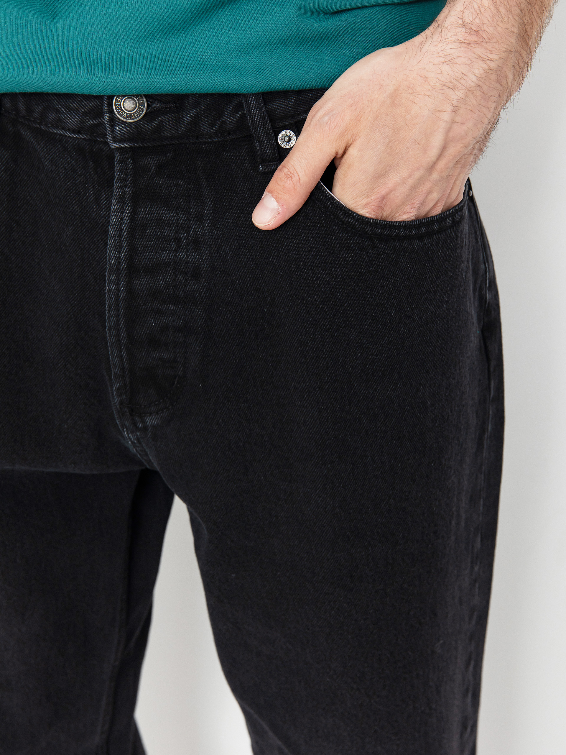 Штани OBEY Hardwork Denim (faded black)