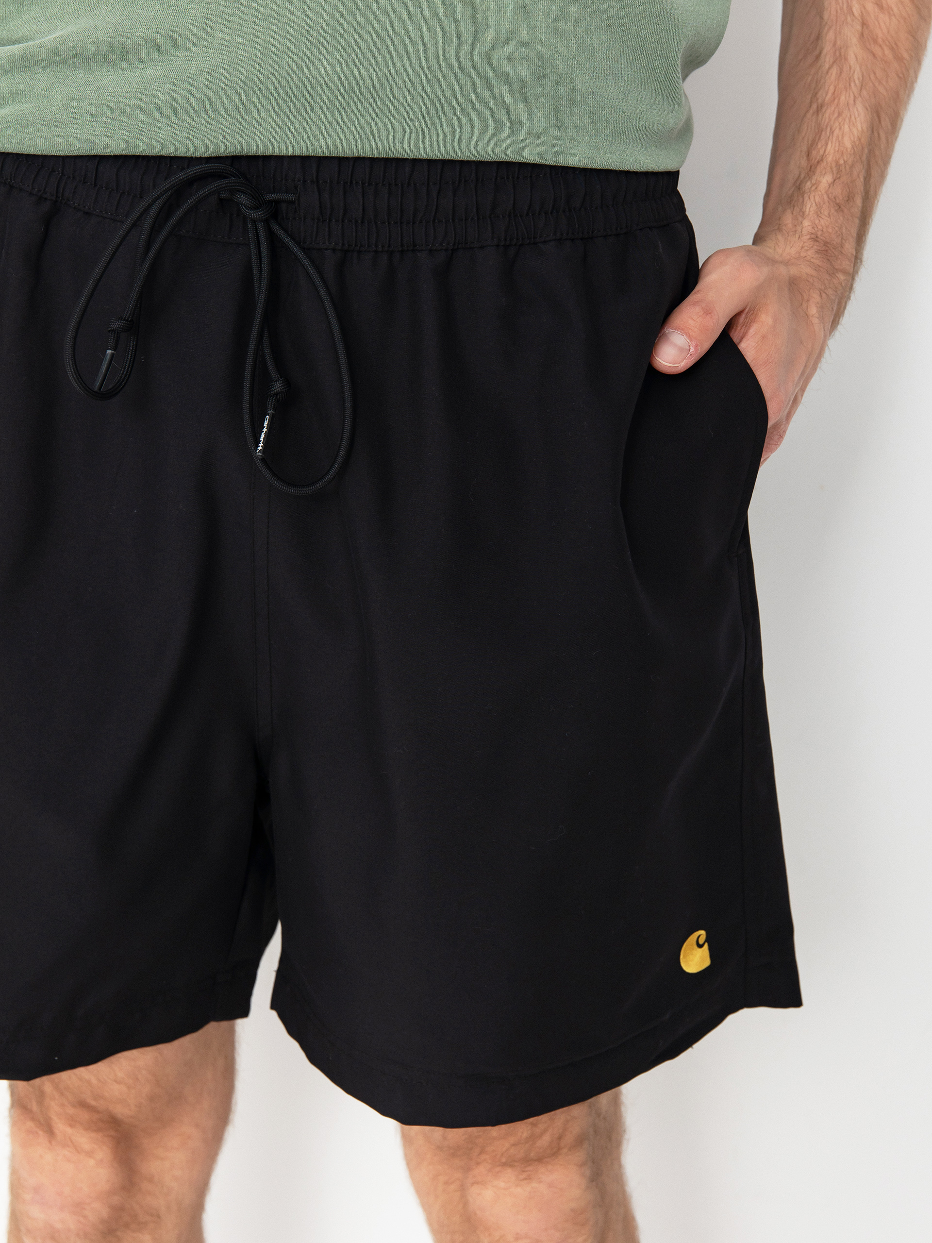 Шорти Carhartt WIP Chase Swim (black/gold)