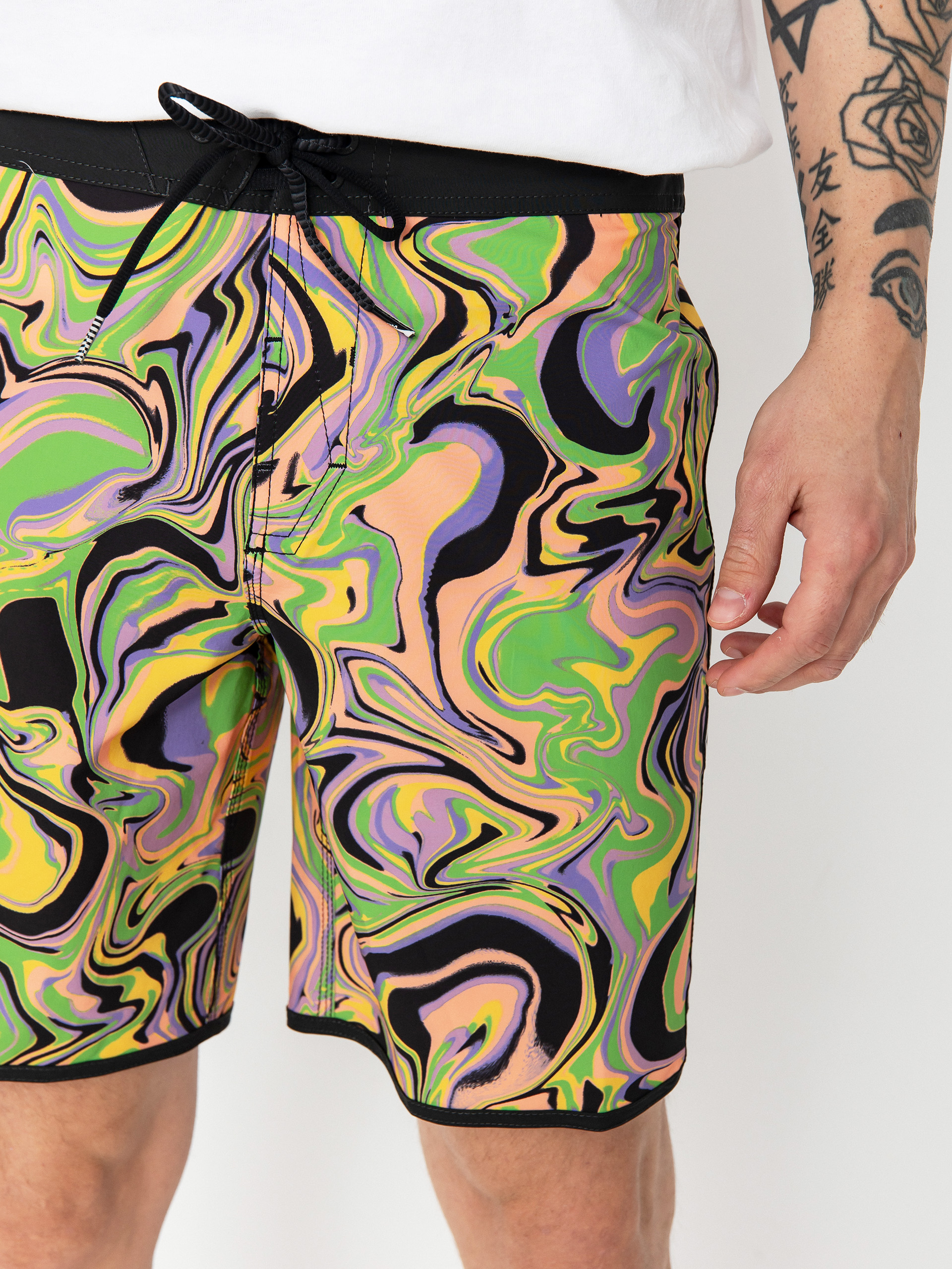 Пляжні шорти Volcom Infuse Scallop Mod 19 (steel purple)