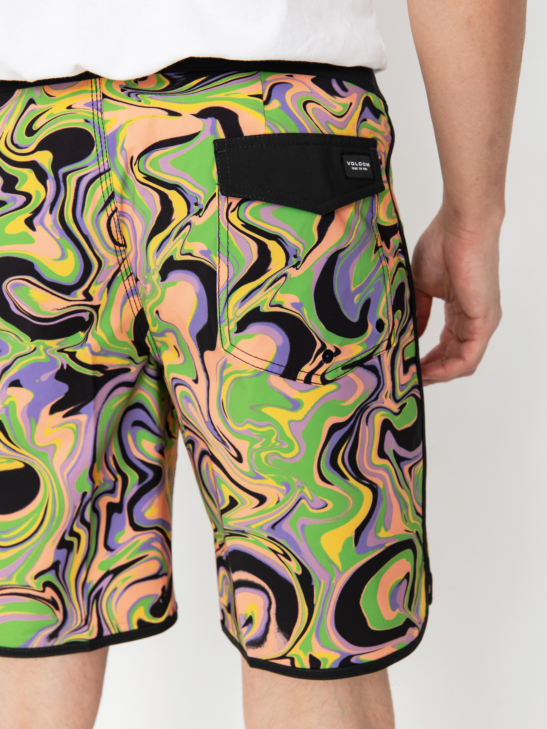 Пляжні шорти Volcom Infuse Scallop Mod 19 (steel purple)