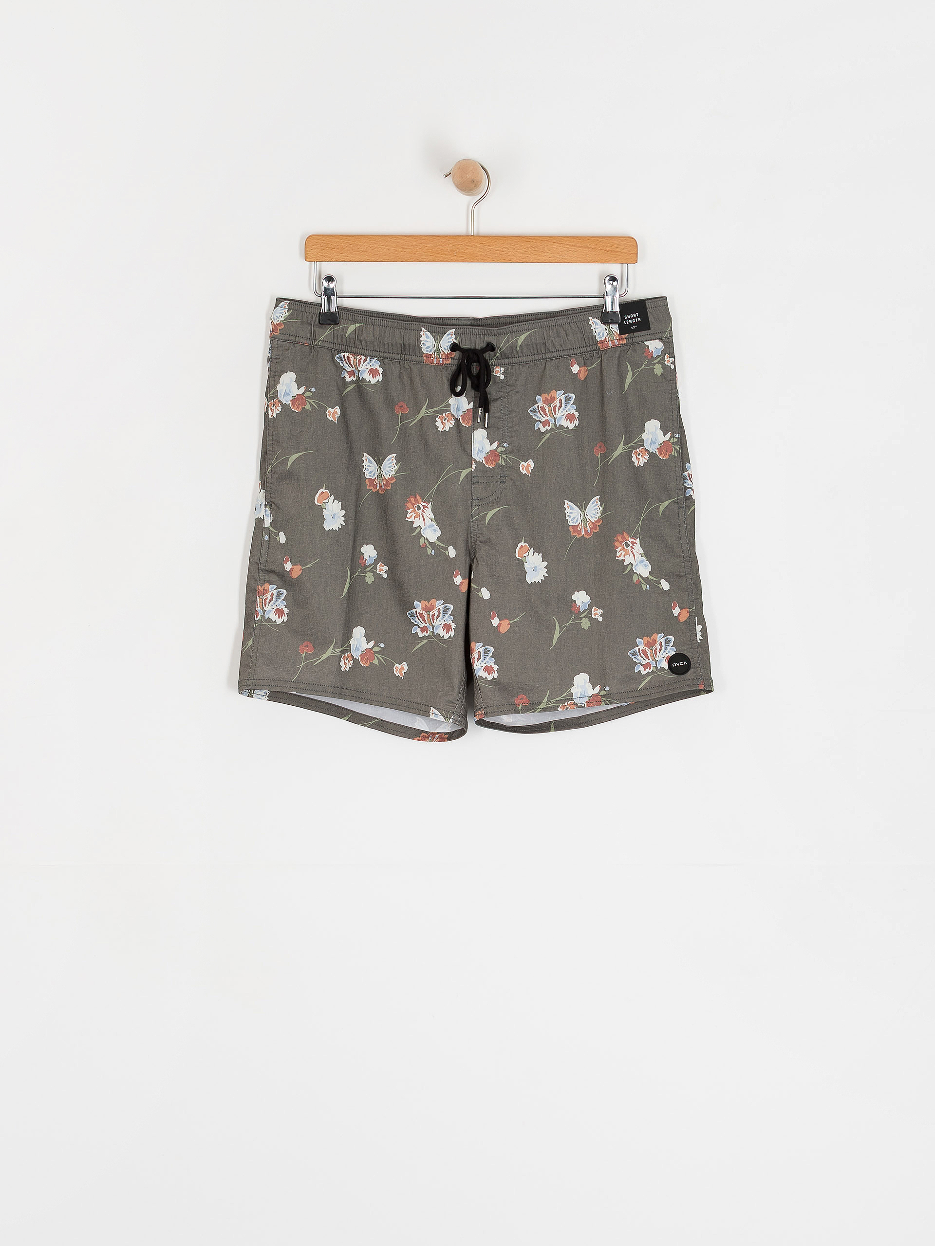 Шорти RVCA Barnes Elastic Short 17 (black floral print)