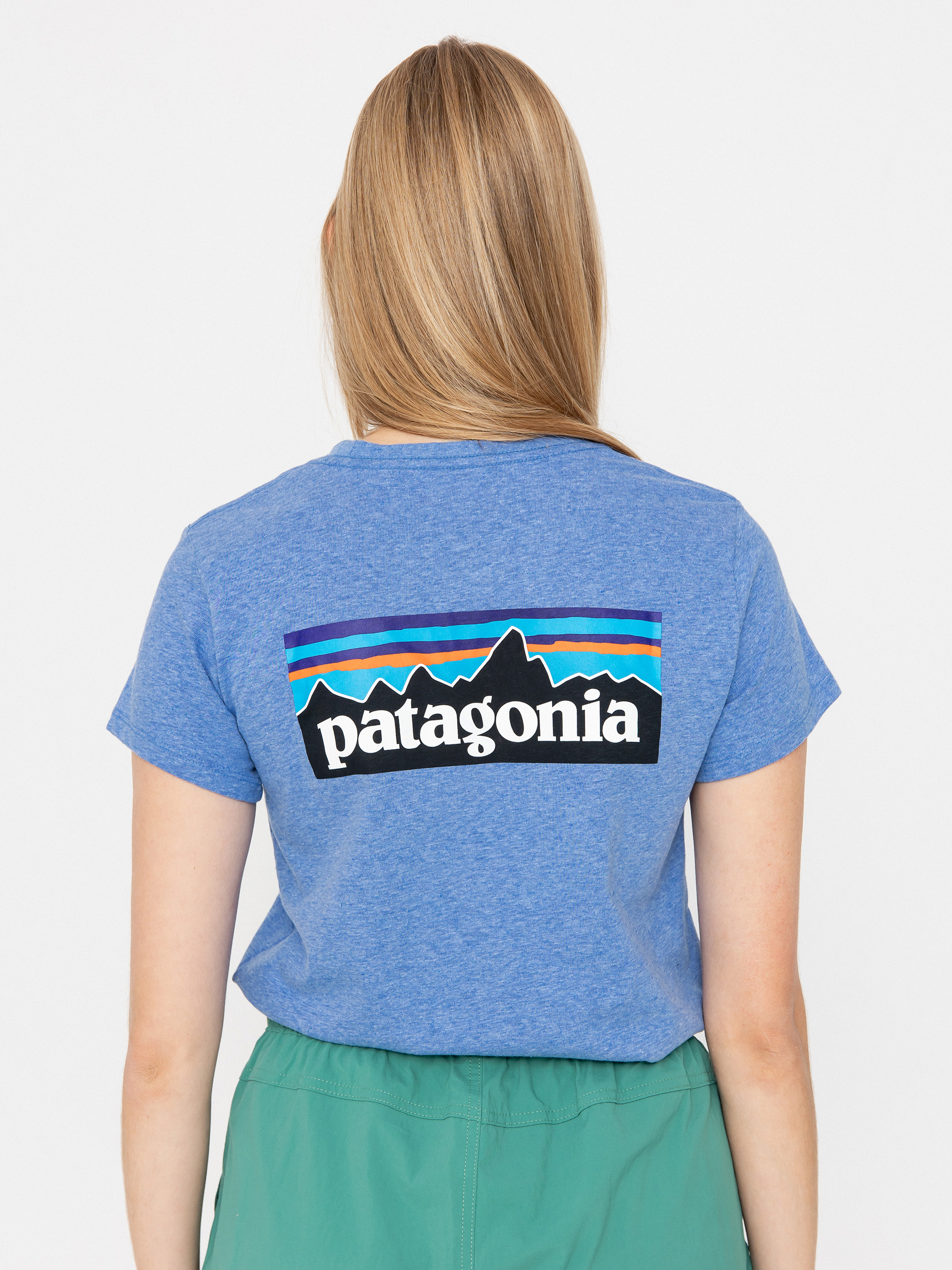 Футболка Patagonia P 6 Logo Responsibili Wmn (abundant blue)