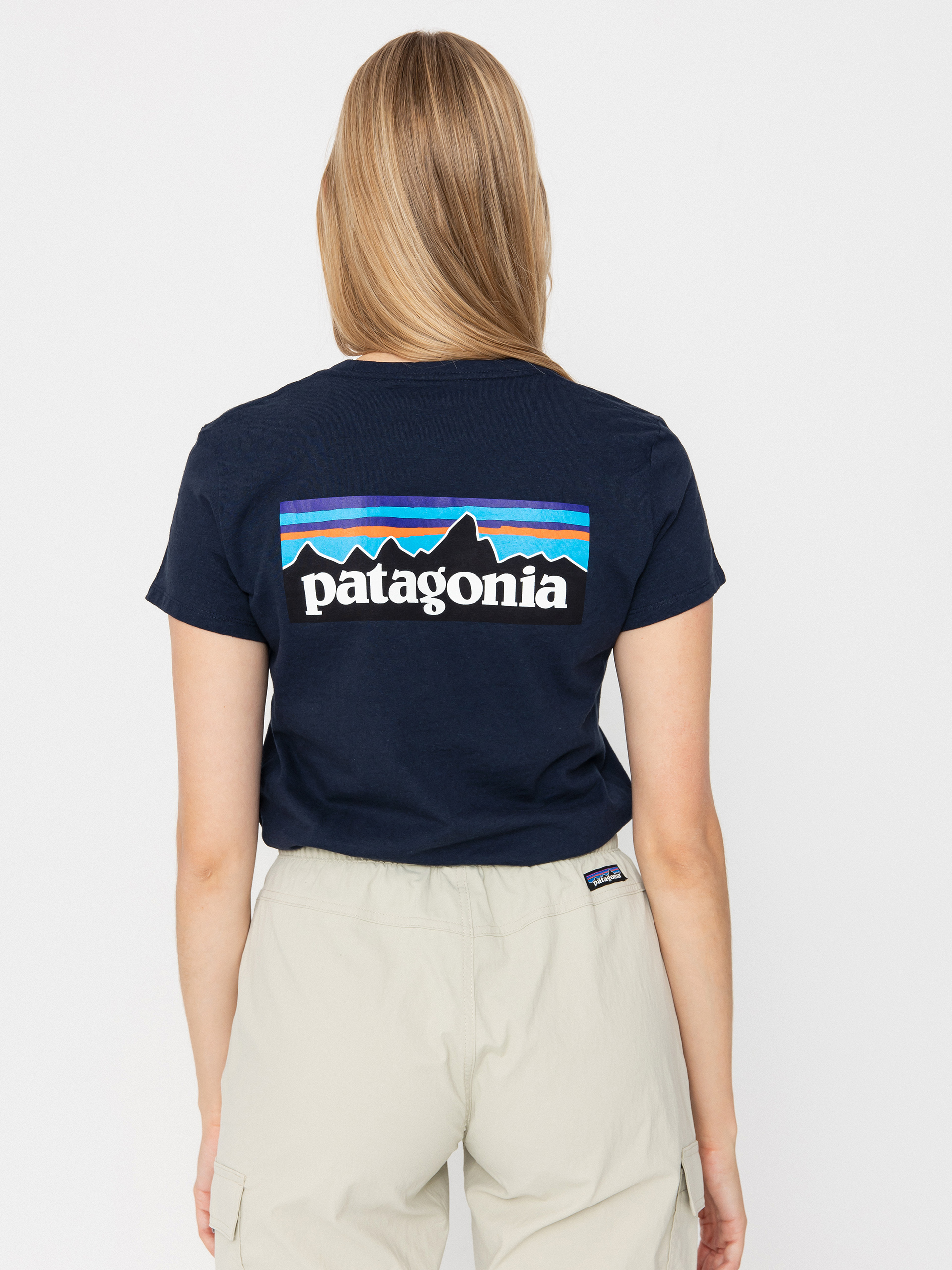Футболка Patagonia P 6 Logo Responsibili Wmn (new navy)