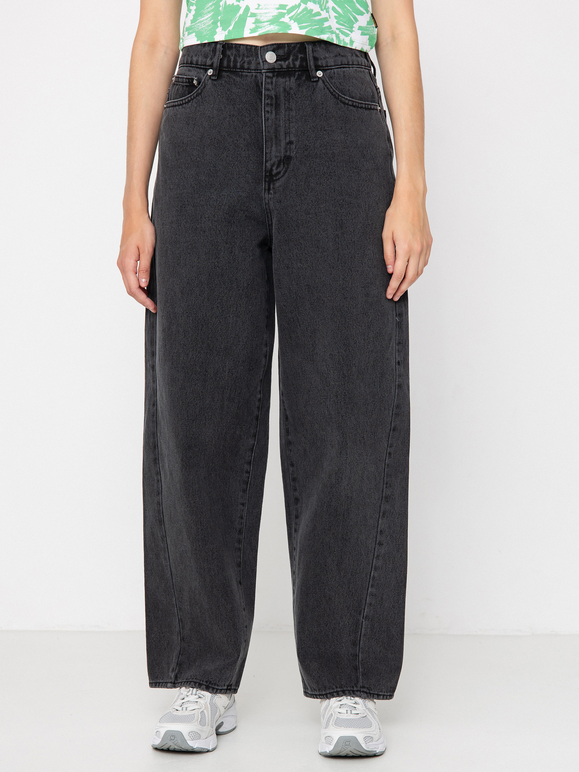 Штани OBEY Leah III Baggy Denim Wmn (black ash)