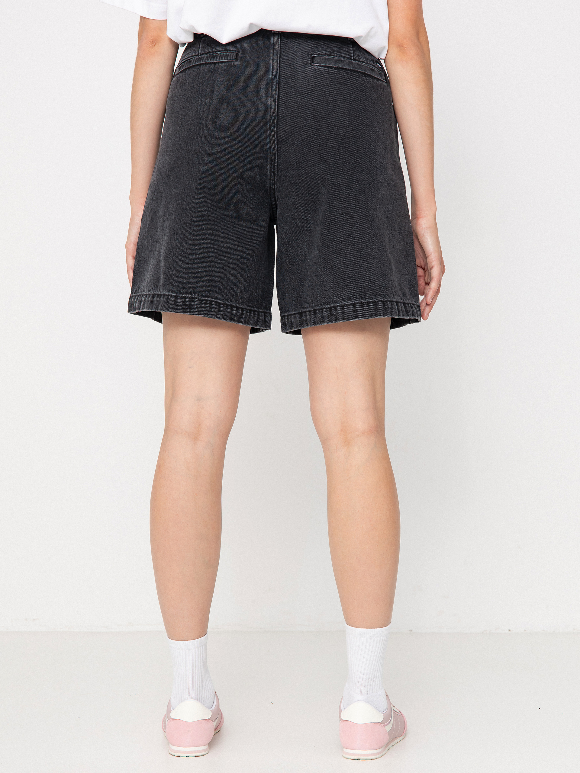 Шорти OBEY Eli II Denim Pleated Wmn (black ash)