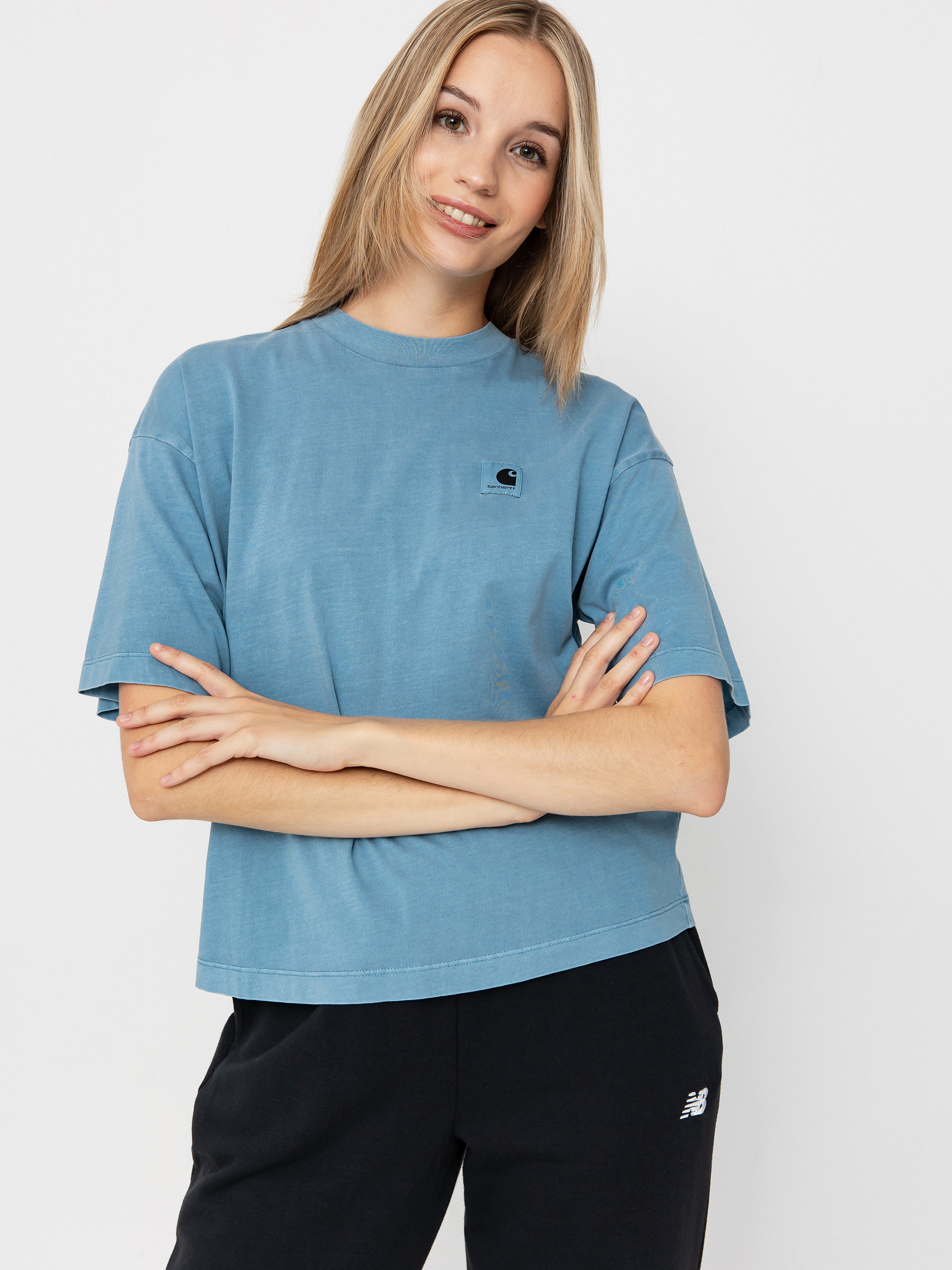 Футболка Carhartt WIP Nelson Wmn (clay blue)