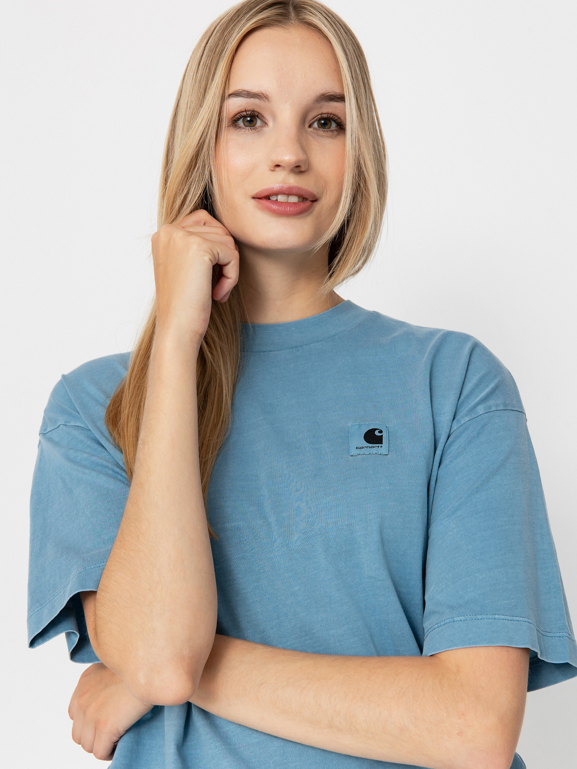 Футболка Carhartt WIP Nelson Wmn (clay blue)