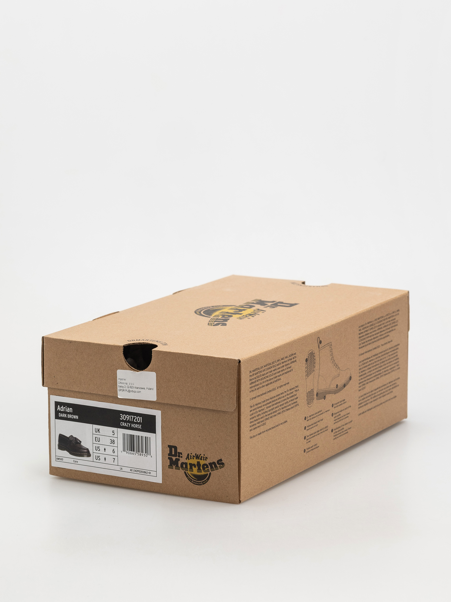 Взуття Dr. Martens Adrian Tassel Loafer (dark brown crazy horse)