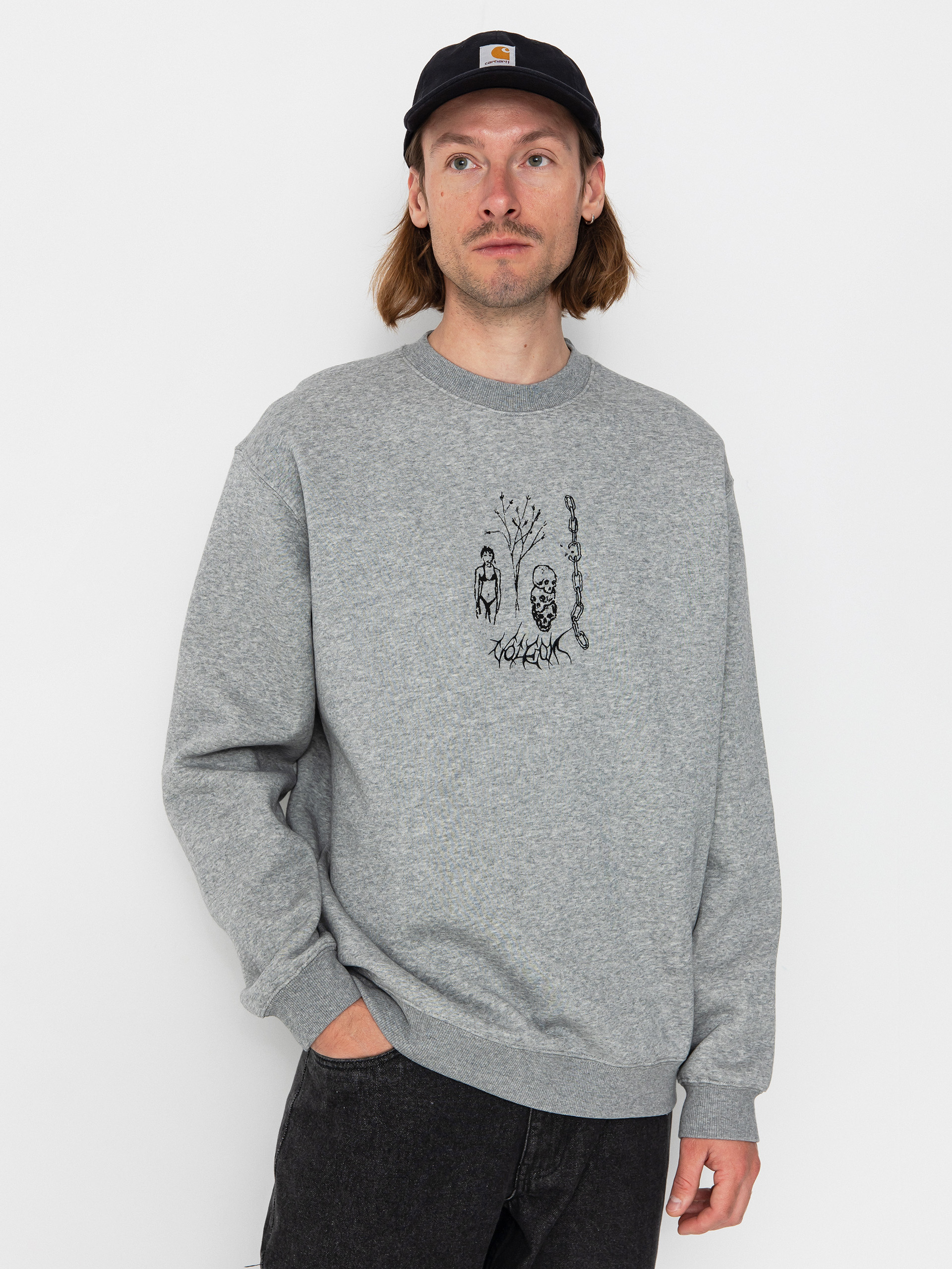 u0421u0432u0456u0442u0448u043eu0442 Volcom Noder Crew (heather grey)