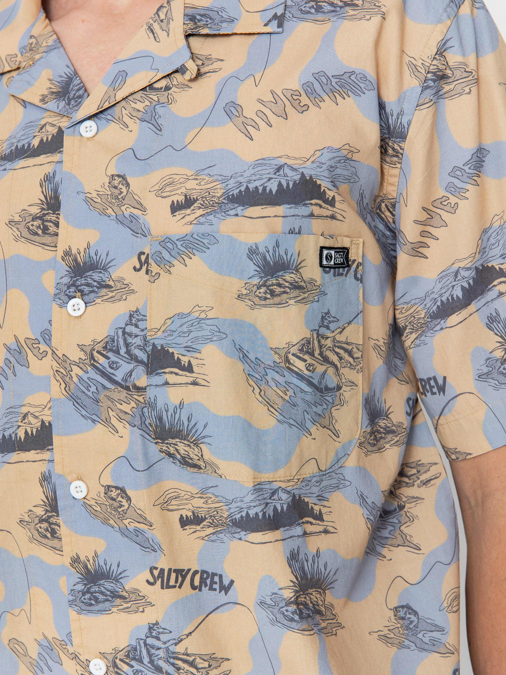 Сорочка Salty Crew River Rats Fill (river rat print)