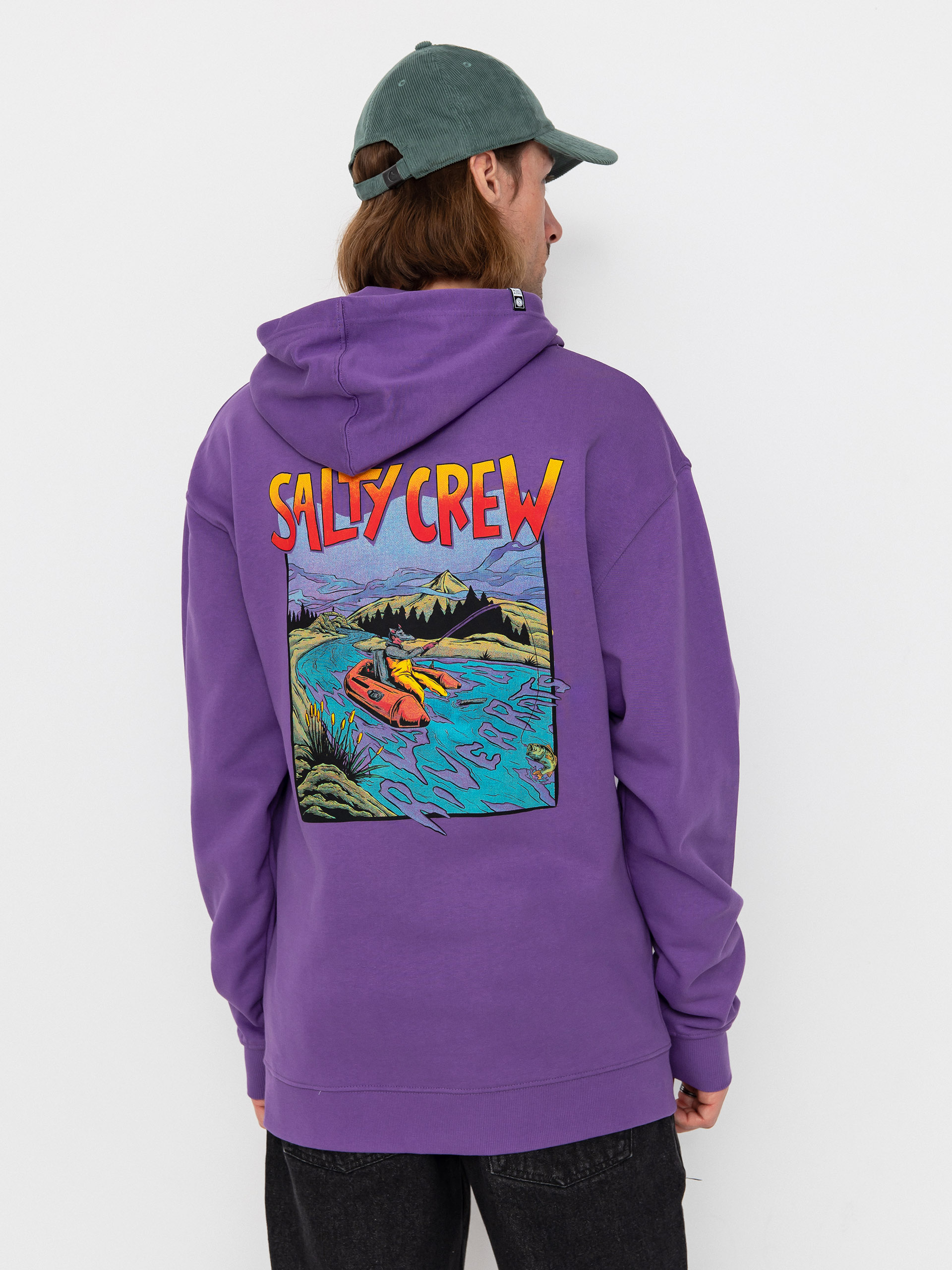 Худі Salty Crew River Rats HD (purple heart)