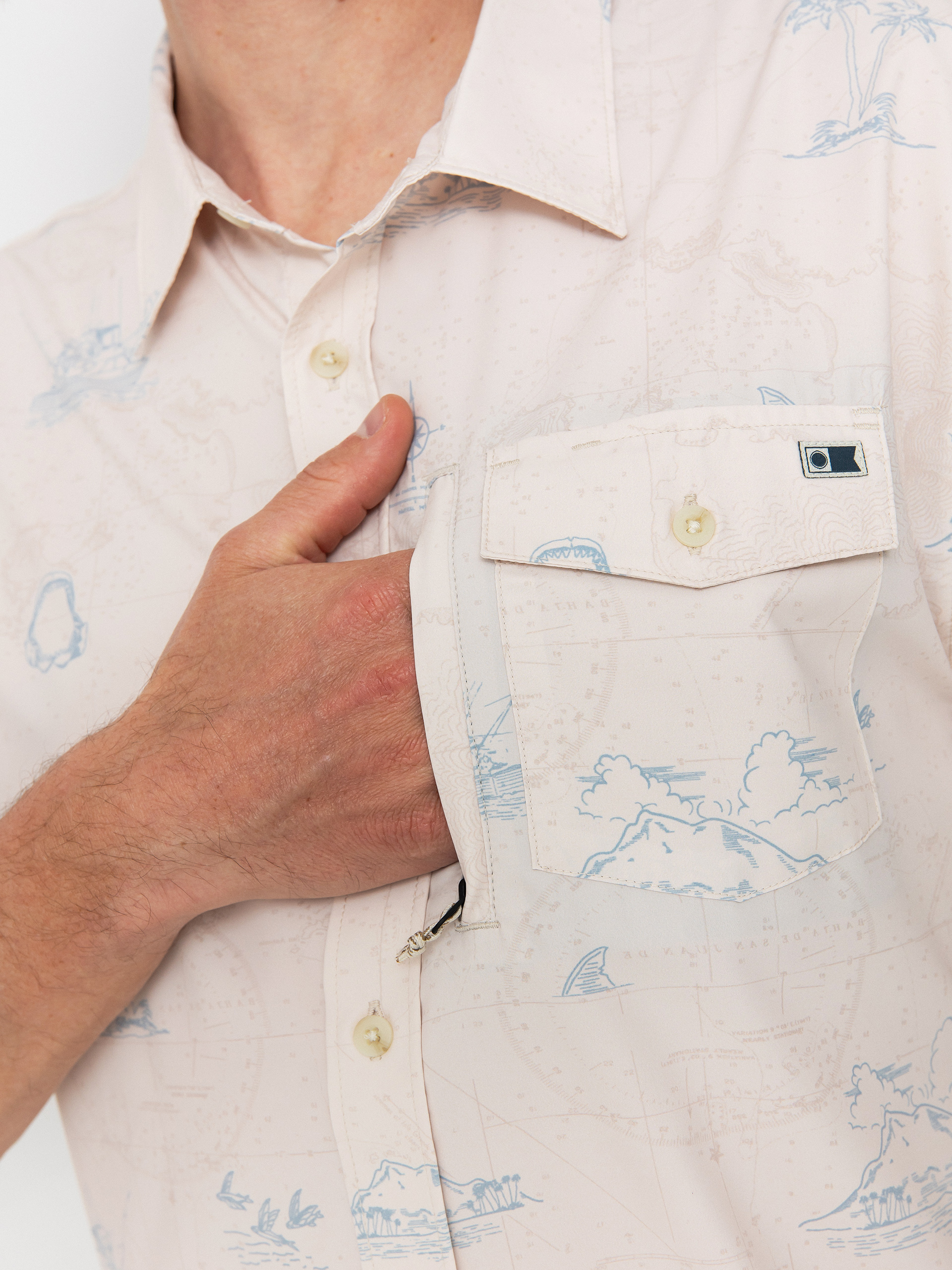 Сорочка Salty Crew Helmsman Uv Button Up (oyster)