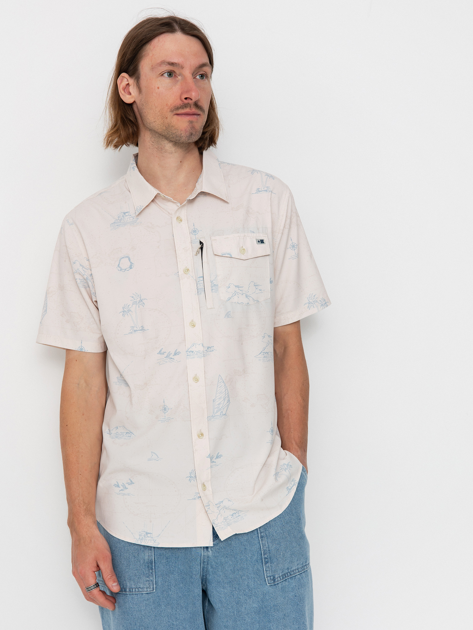 Сорочка Salty Crew Helmsman Uv Button Up (oyster)