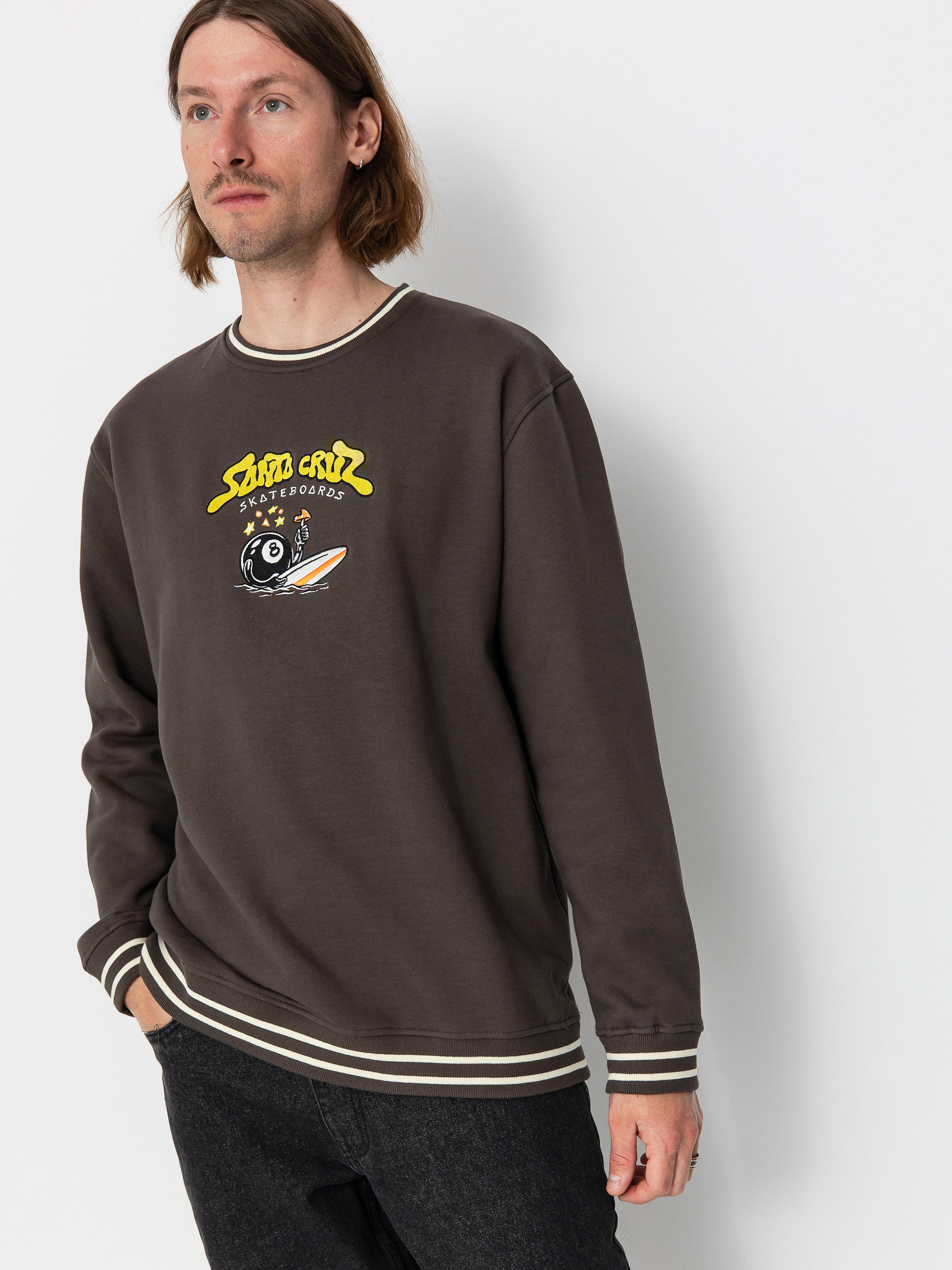 Світшот Santa Cruz Winkowski Surf Front Crew (washed black)